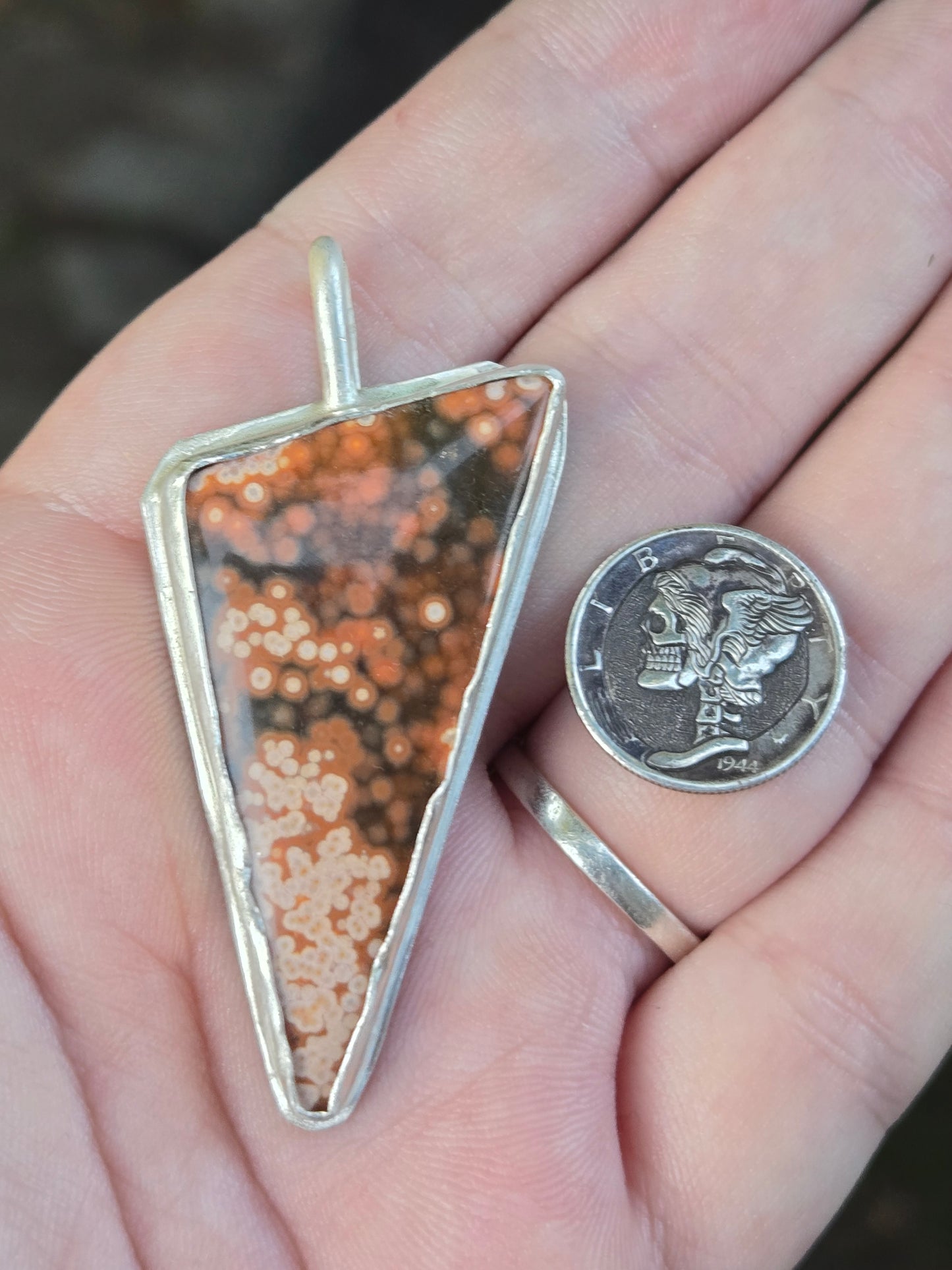 River Jasper silversmith pendant