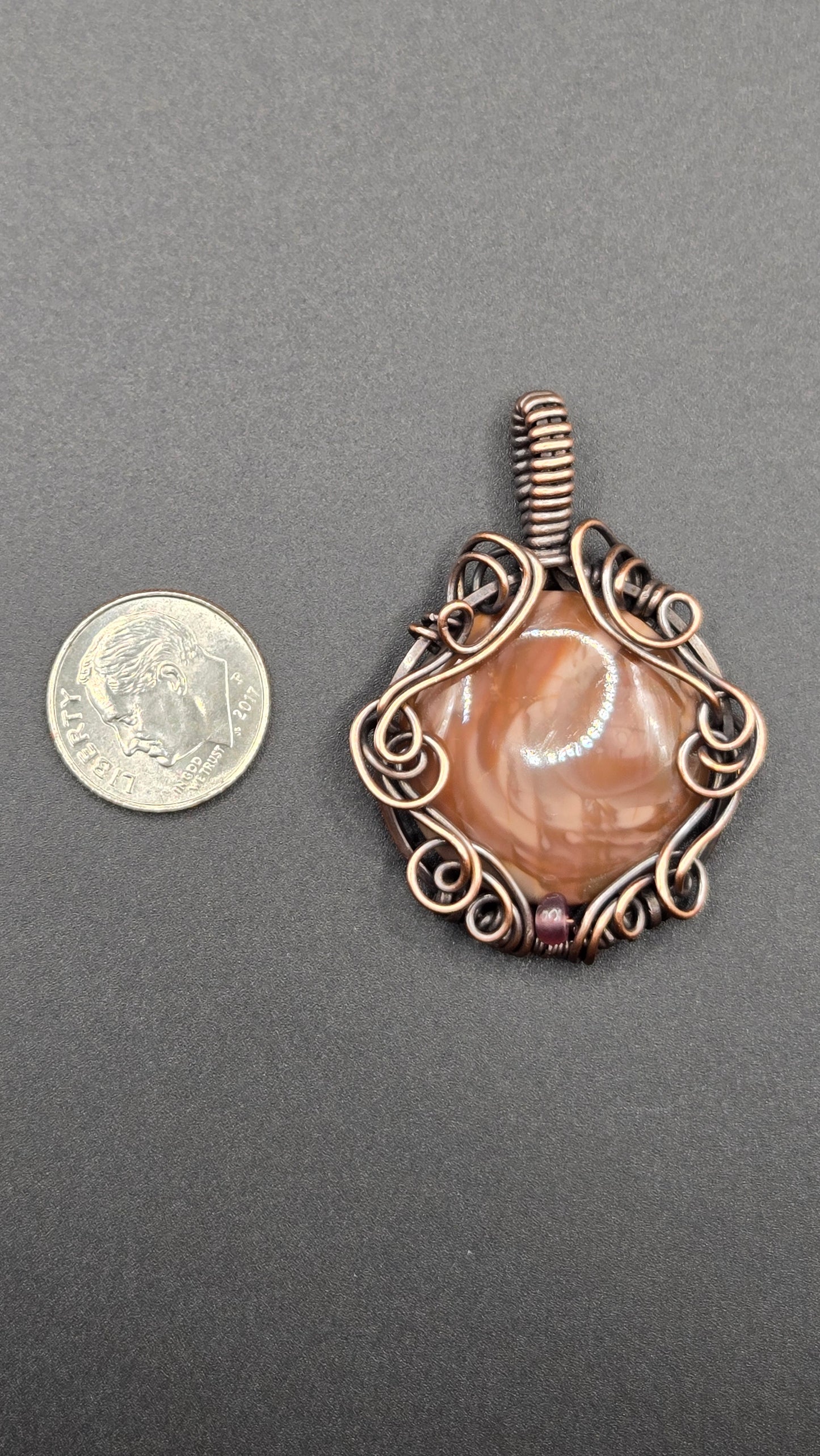 Imperial Jasper Wire Wrapped Pendant