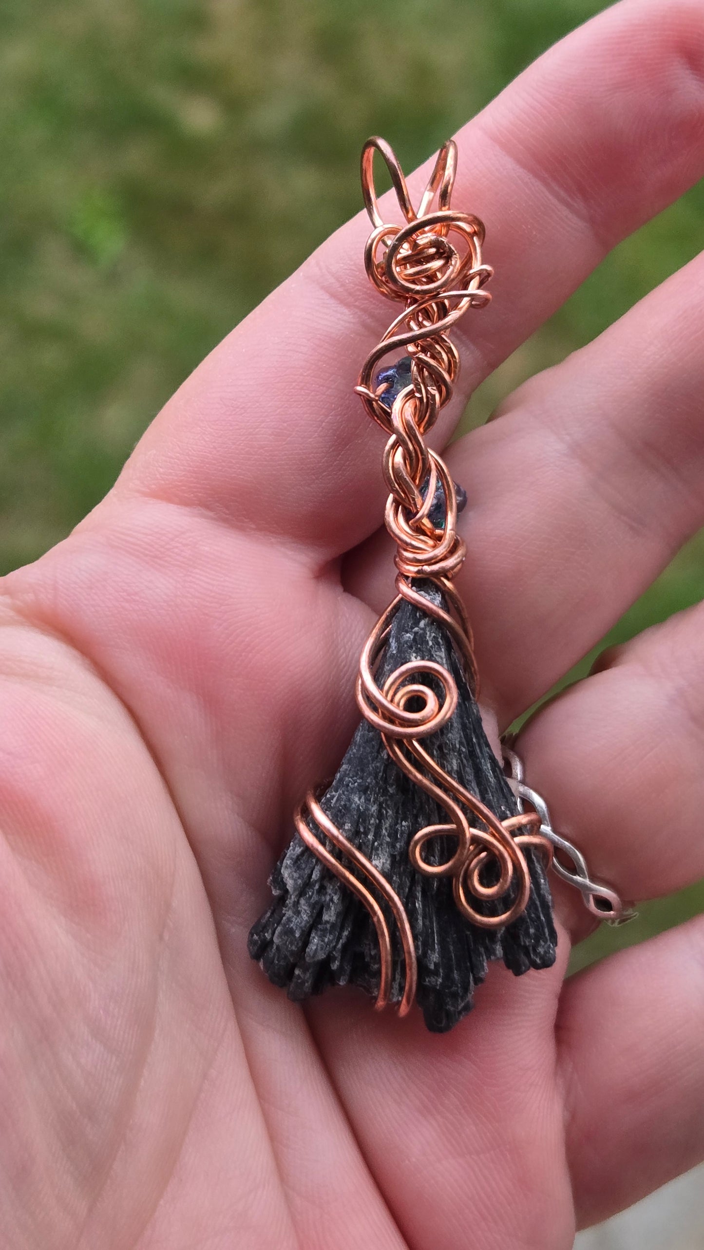 Witches Broom Wire Wrapped Pendant