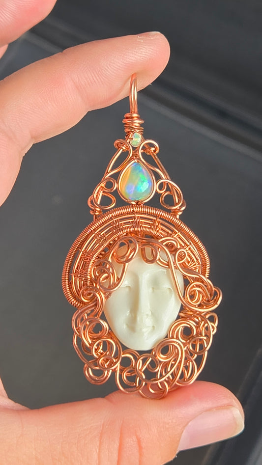 Witch Wire Wrapped Pendant