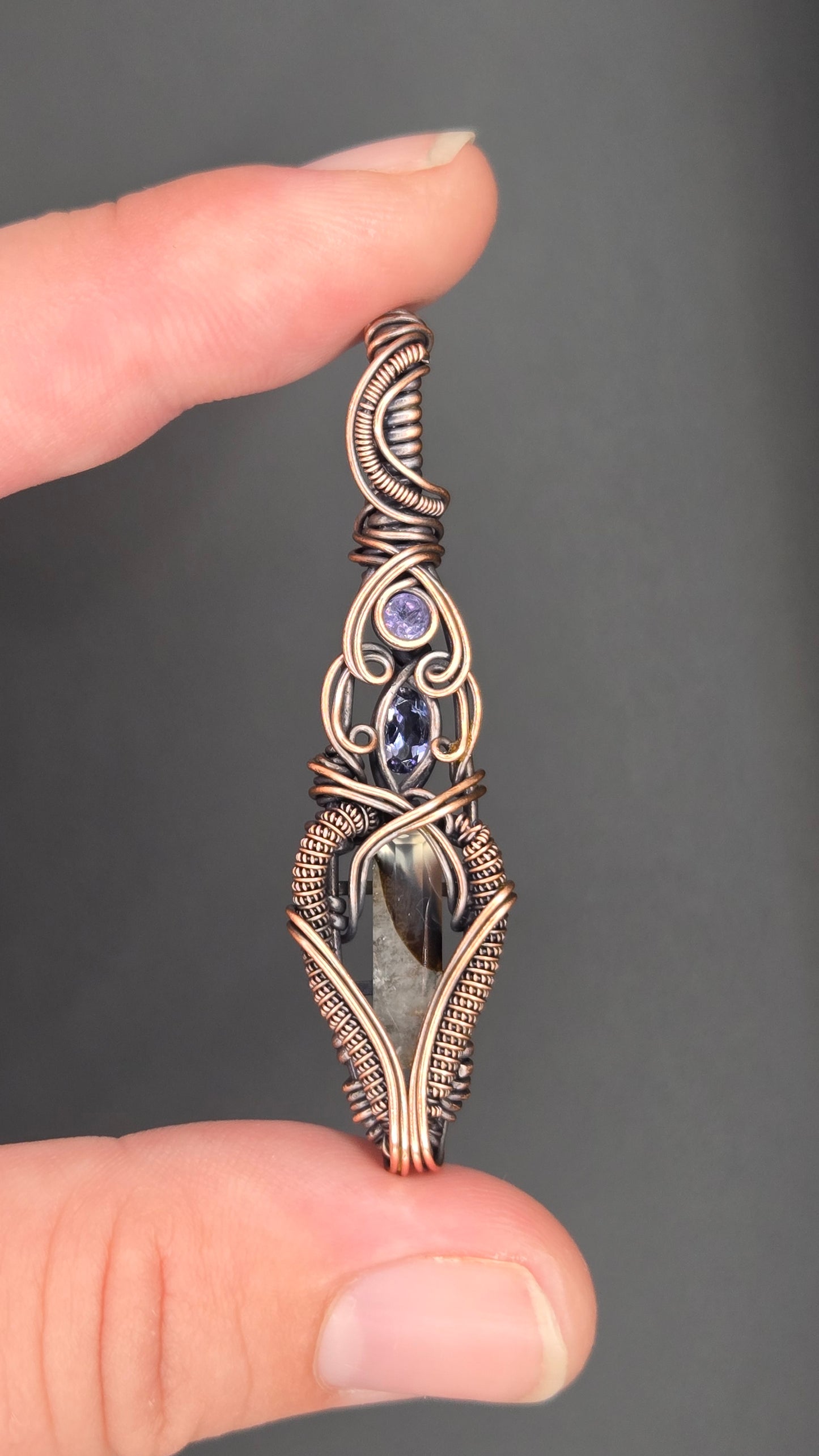 Cascade Wire Wrapped Pendant