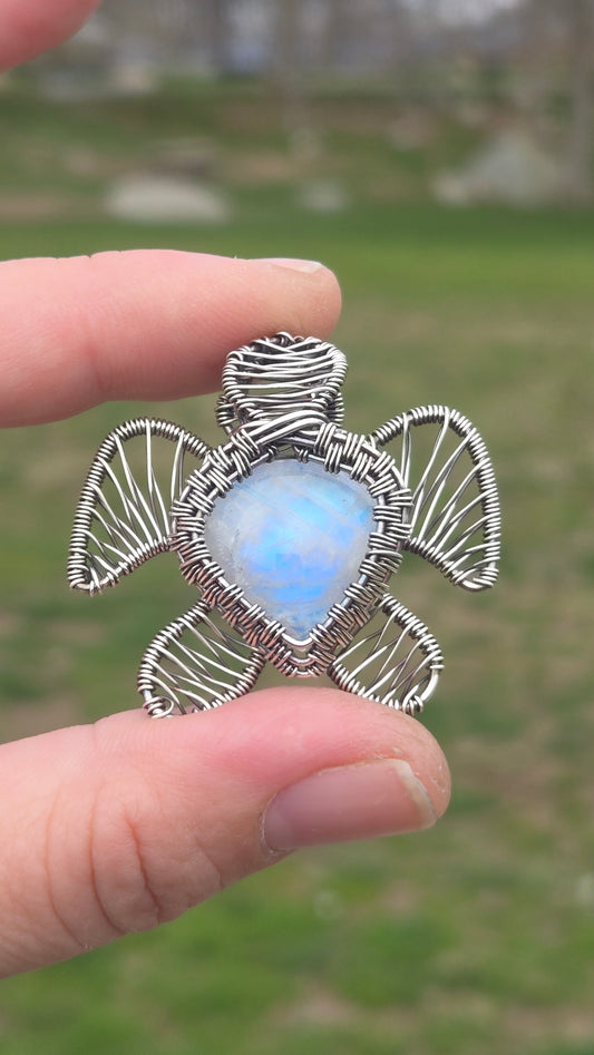 Turtle Wire Wrapped Pendant