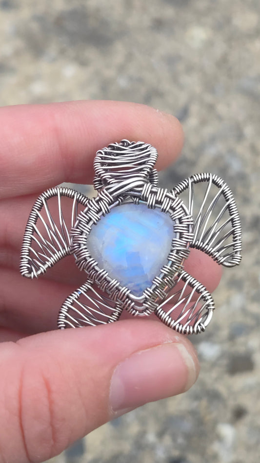 Turtle Wire Wrapped Pendant