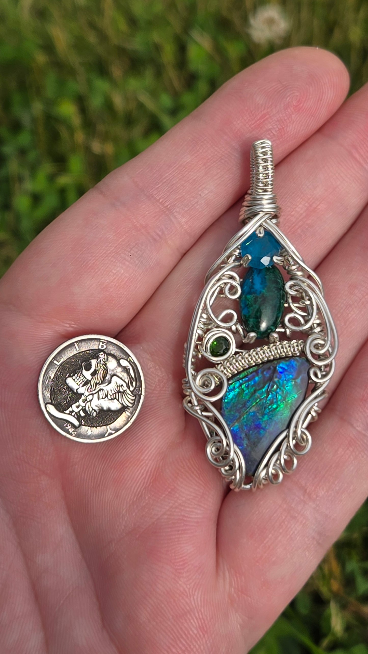 Ethereal Wire Wrapped Pendant