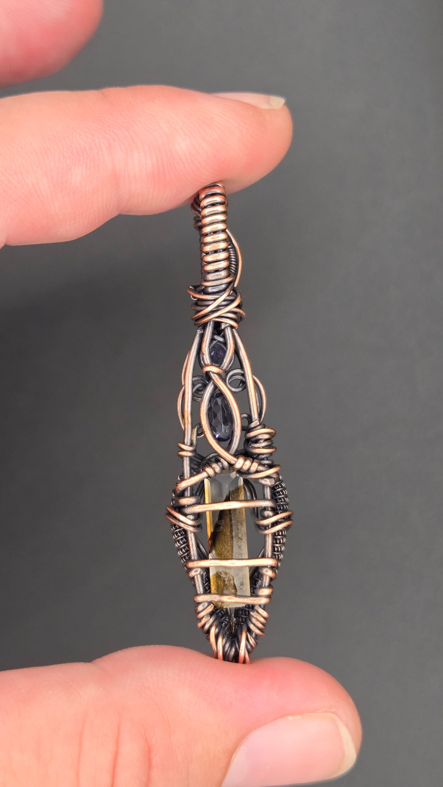 Cascade Wire Wrapped Pendant