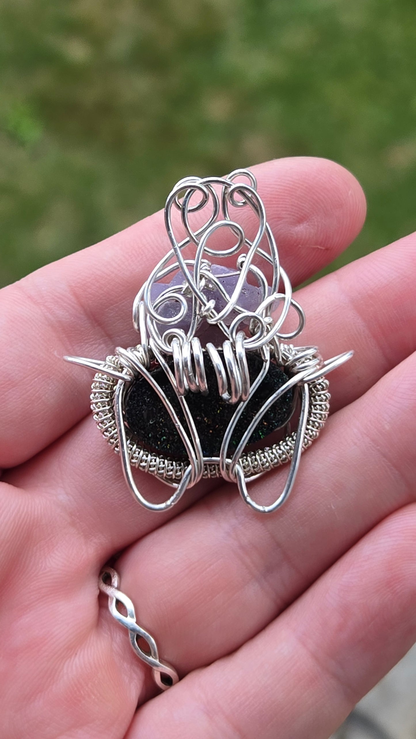 Cauldron Wire Wrapped Pendant