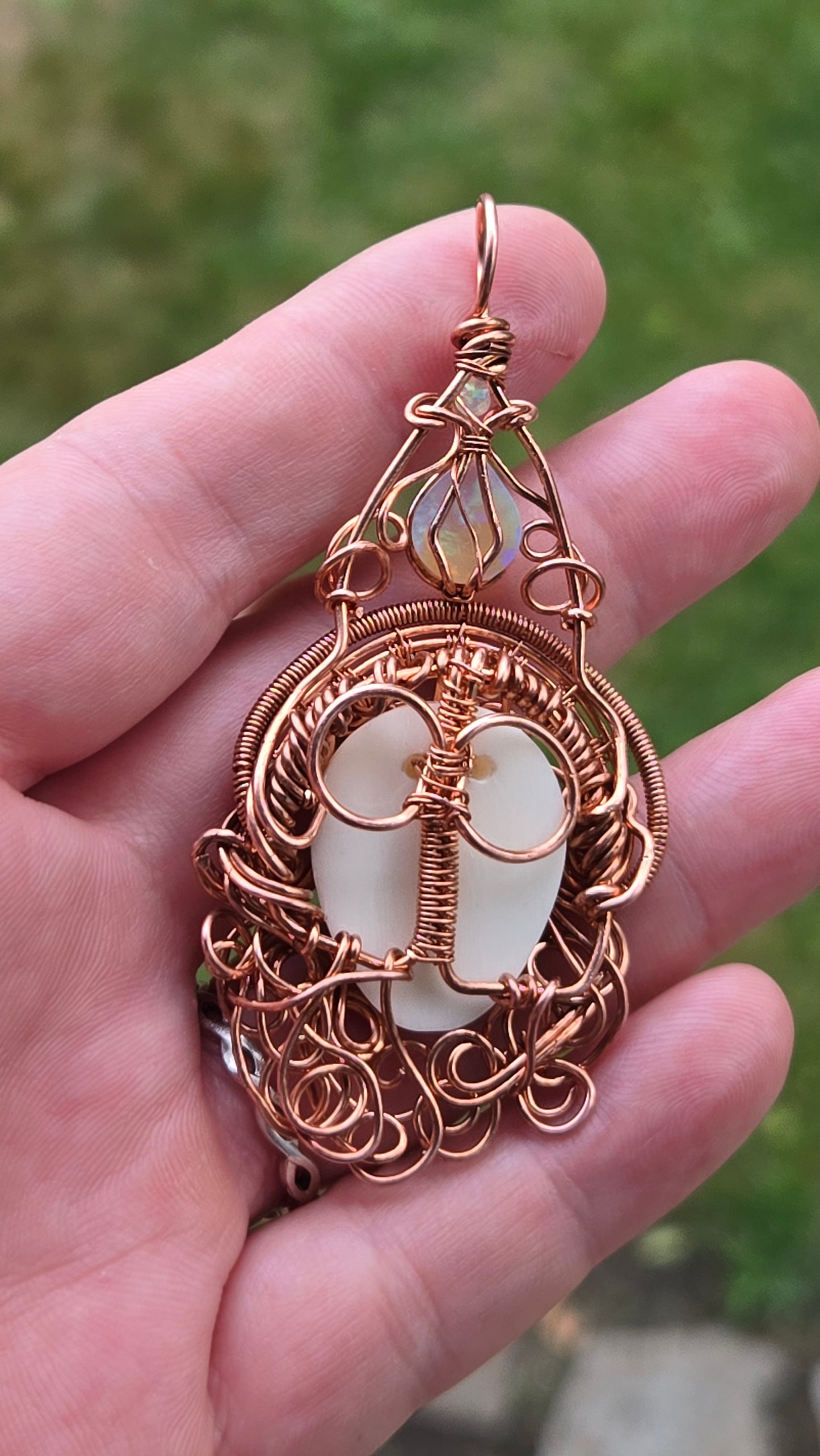 Witch Wire Wrapped Pendant