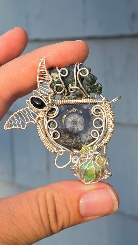 Magical Wire Wrapped Pendant