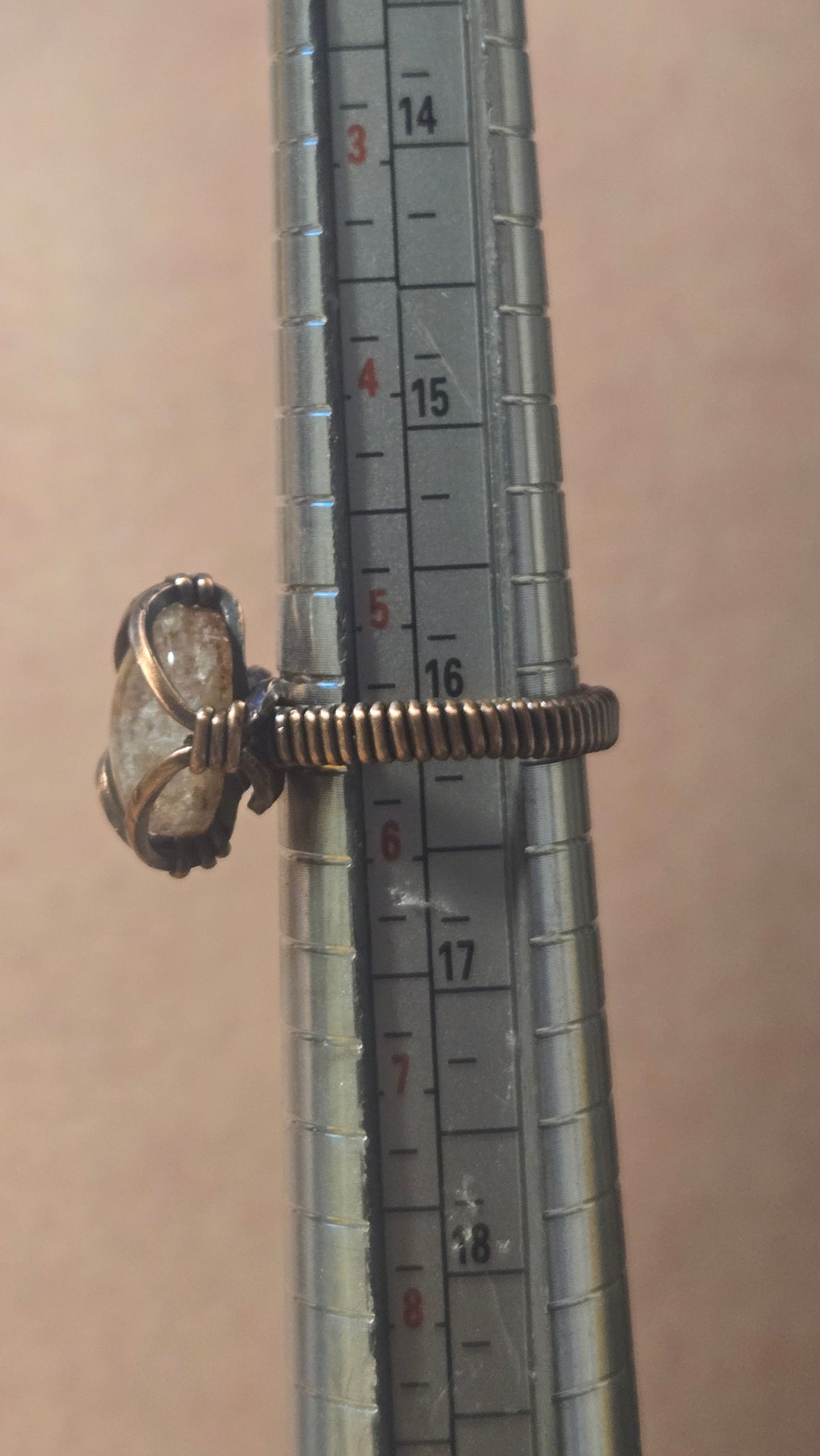 Garden Quartz Wire Wrapped Ring