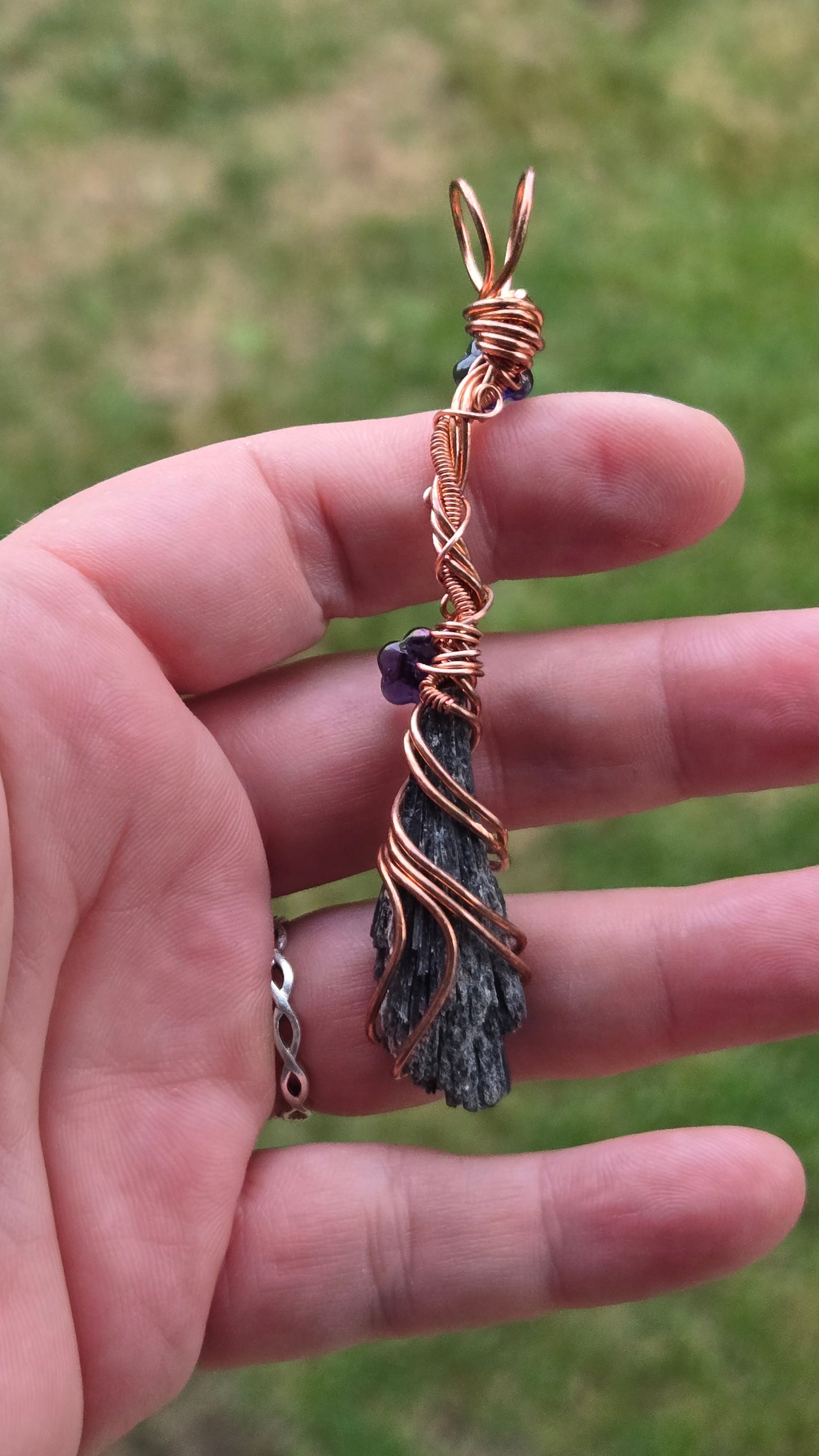 Witches Broom Wire Wrapped Pendant