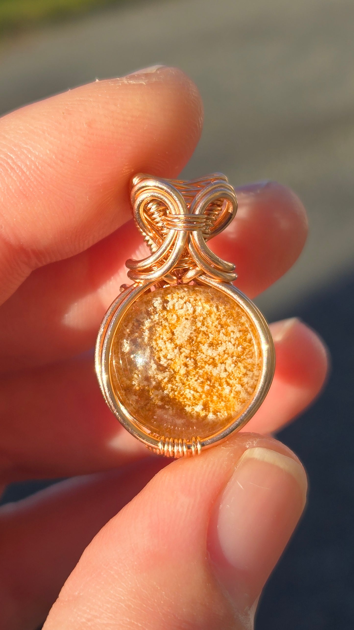 Garden Quartz Wire Wrapped Pendant