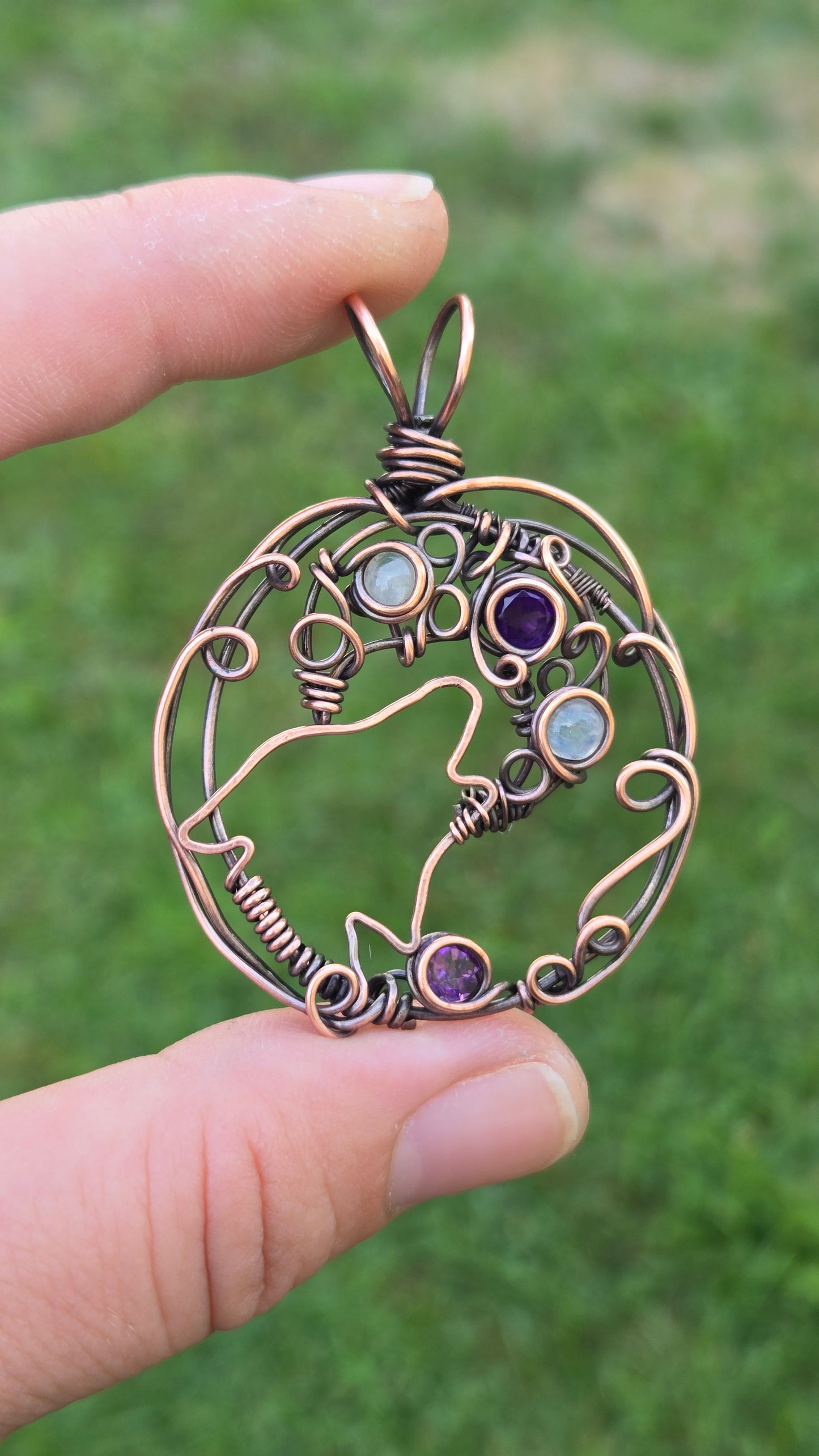 Wolf Wire Wrapped Pendant