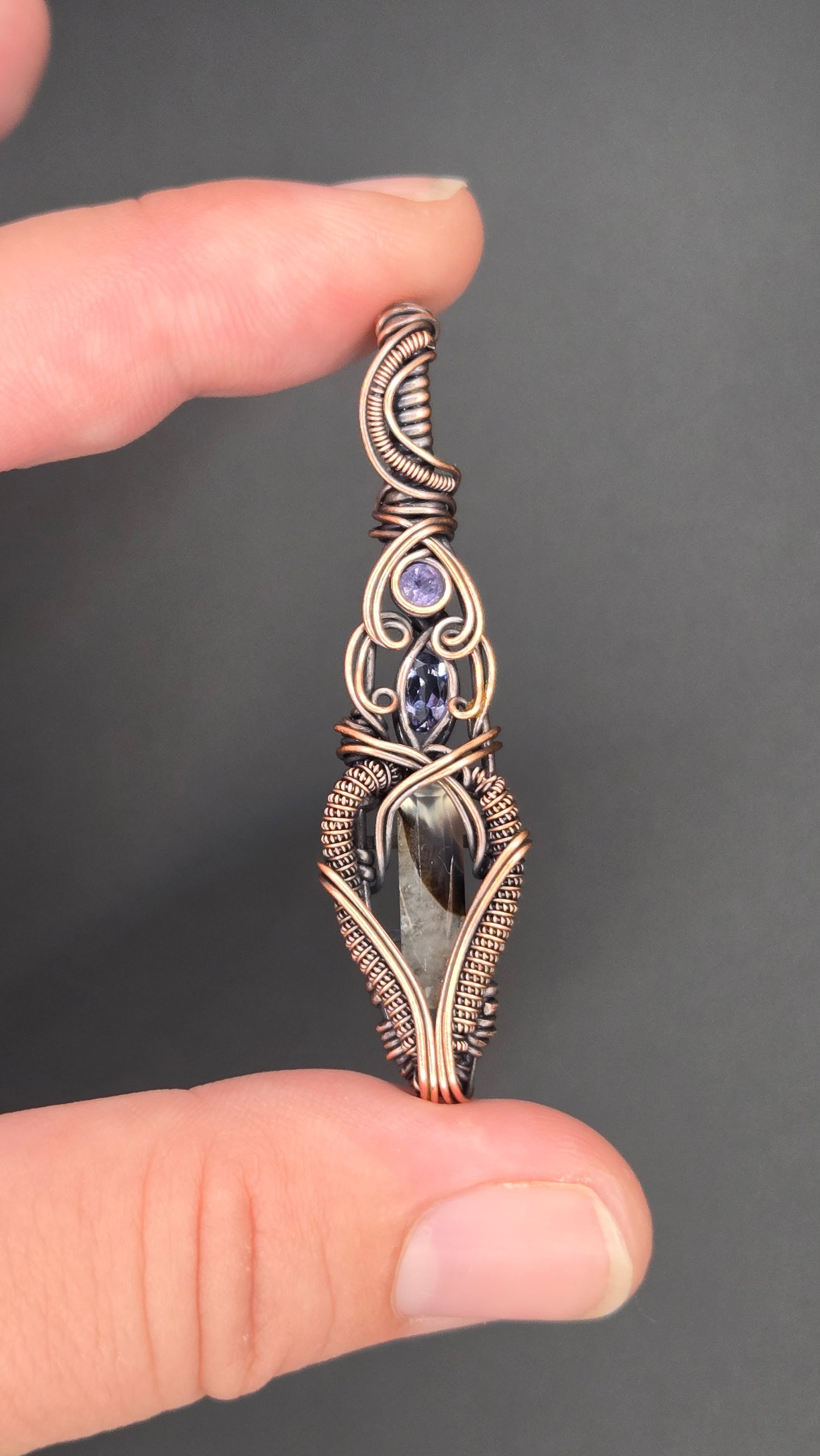 Cascade Wire Wrapped Pendant
