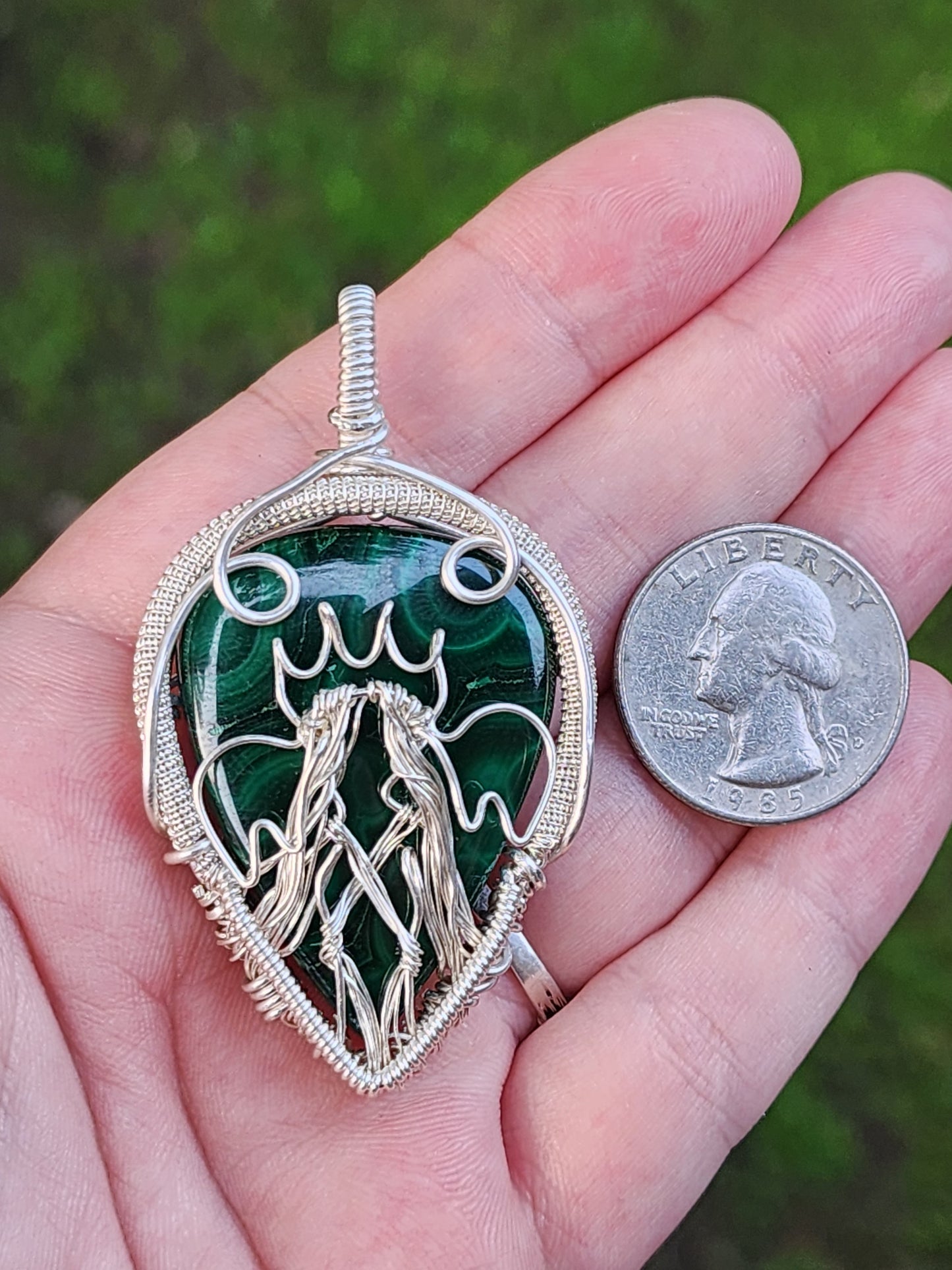 Cancer Wire Wrapped Pendant