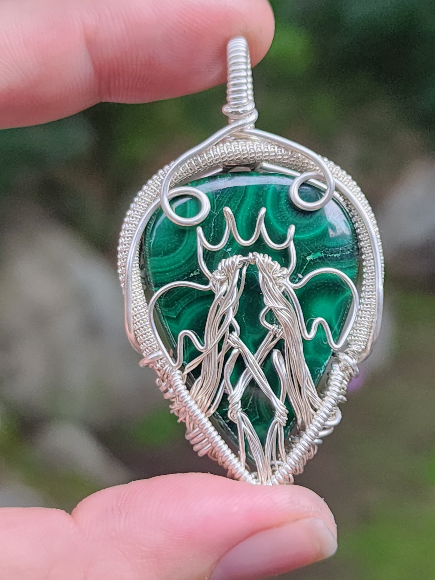Cancer Wire Wrapped Pendant