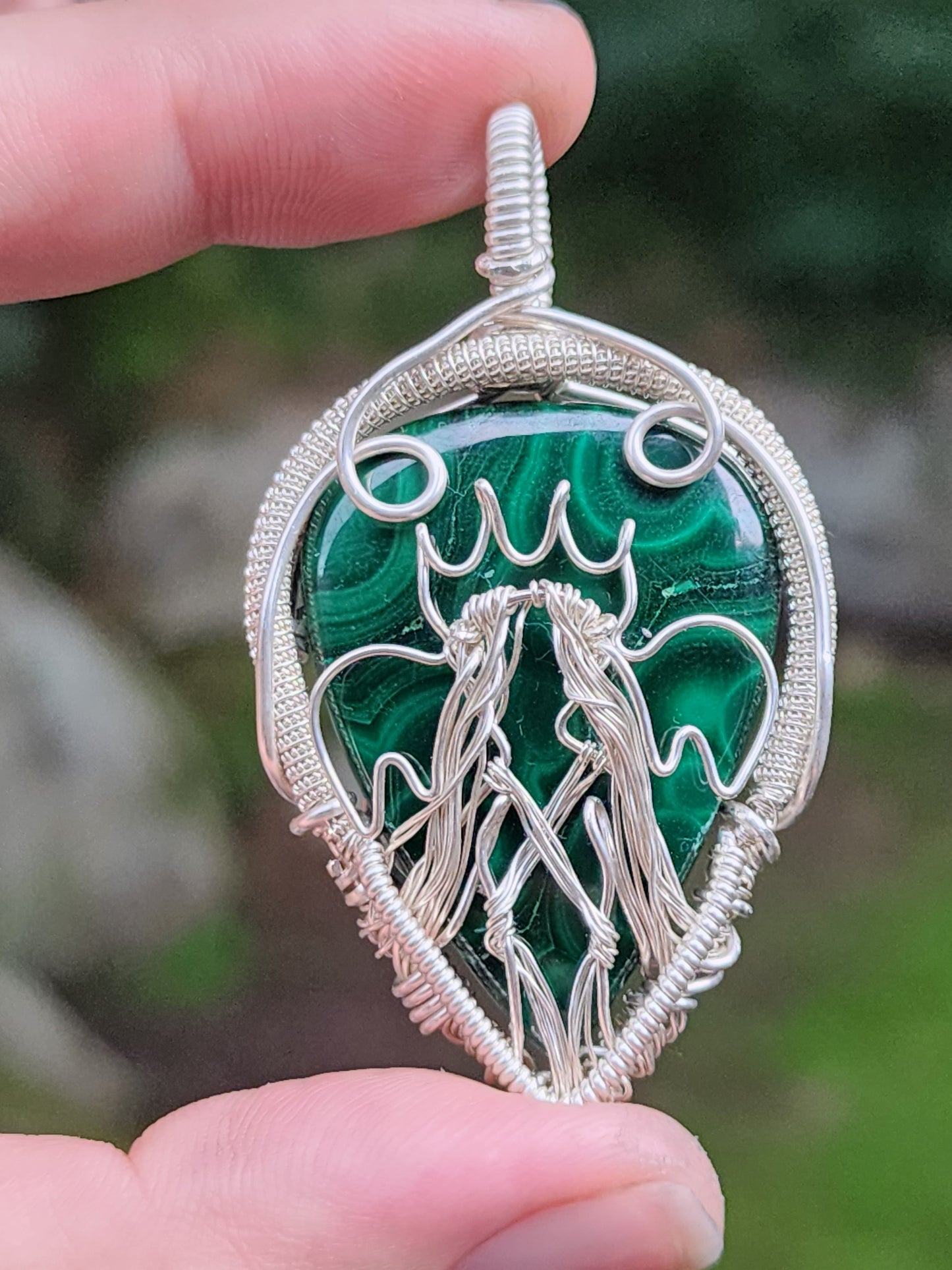 Cancer Wire Wrapped Pendant