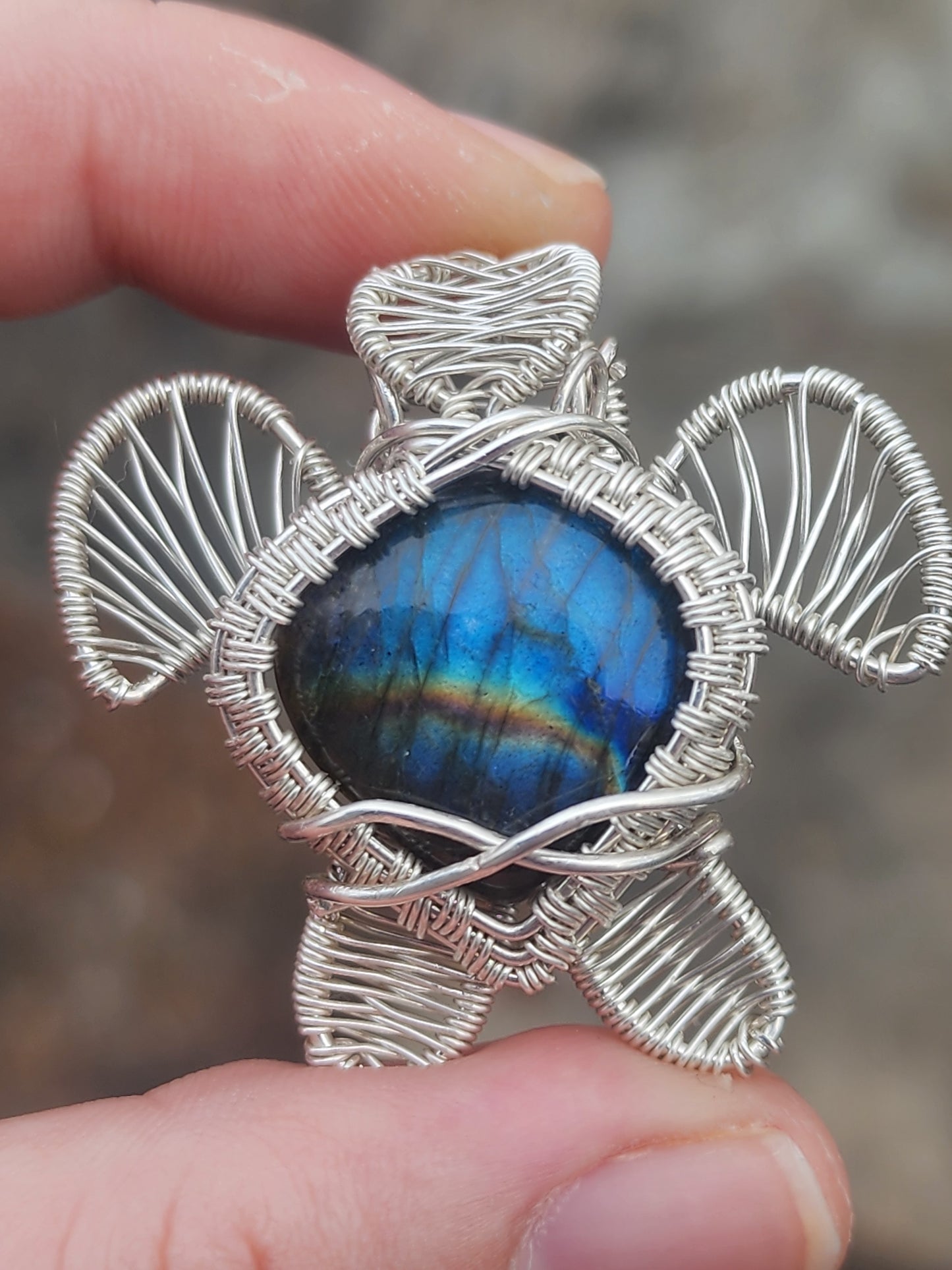 Turtle Wire Wrapped Pendant