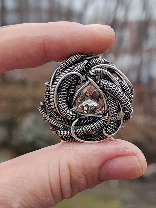 Spiral Wire Wrapped Pendant