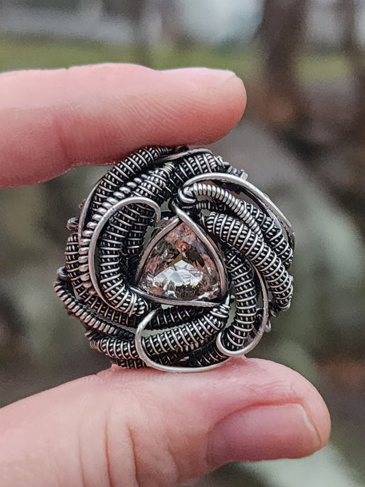 Spiral Wire Wrapped Pendant