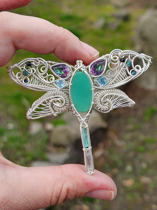 Dragonfly Wire Wrapped Pendant