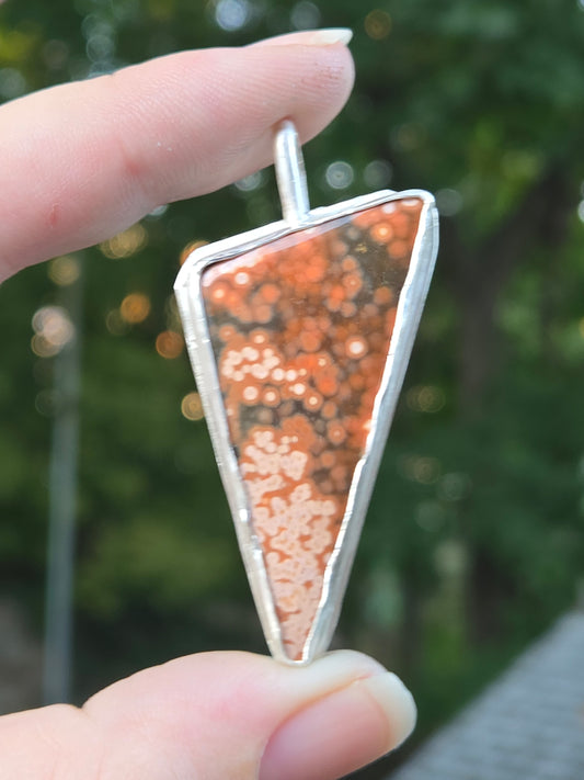 River Jasper silversmith pendant