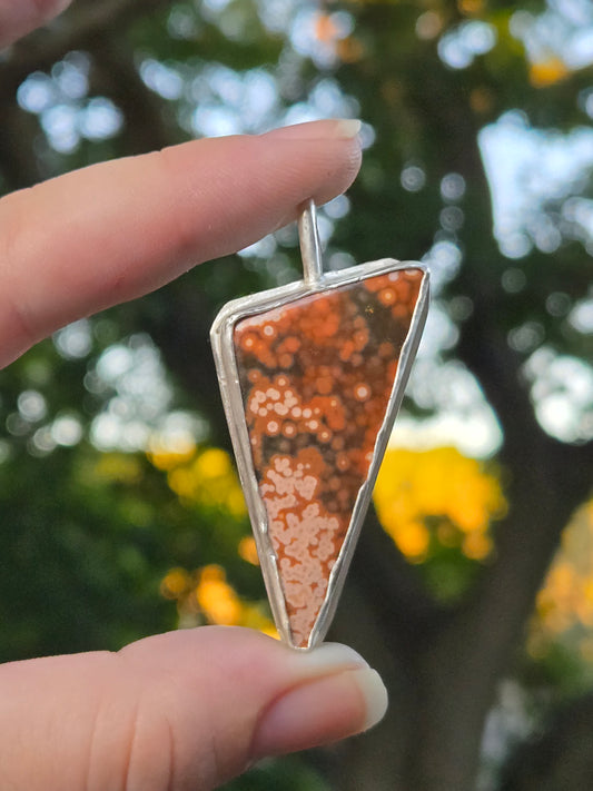 River Jasper silversmith pendant