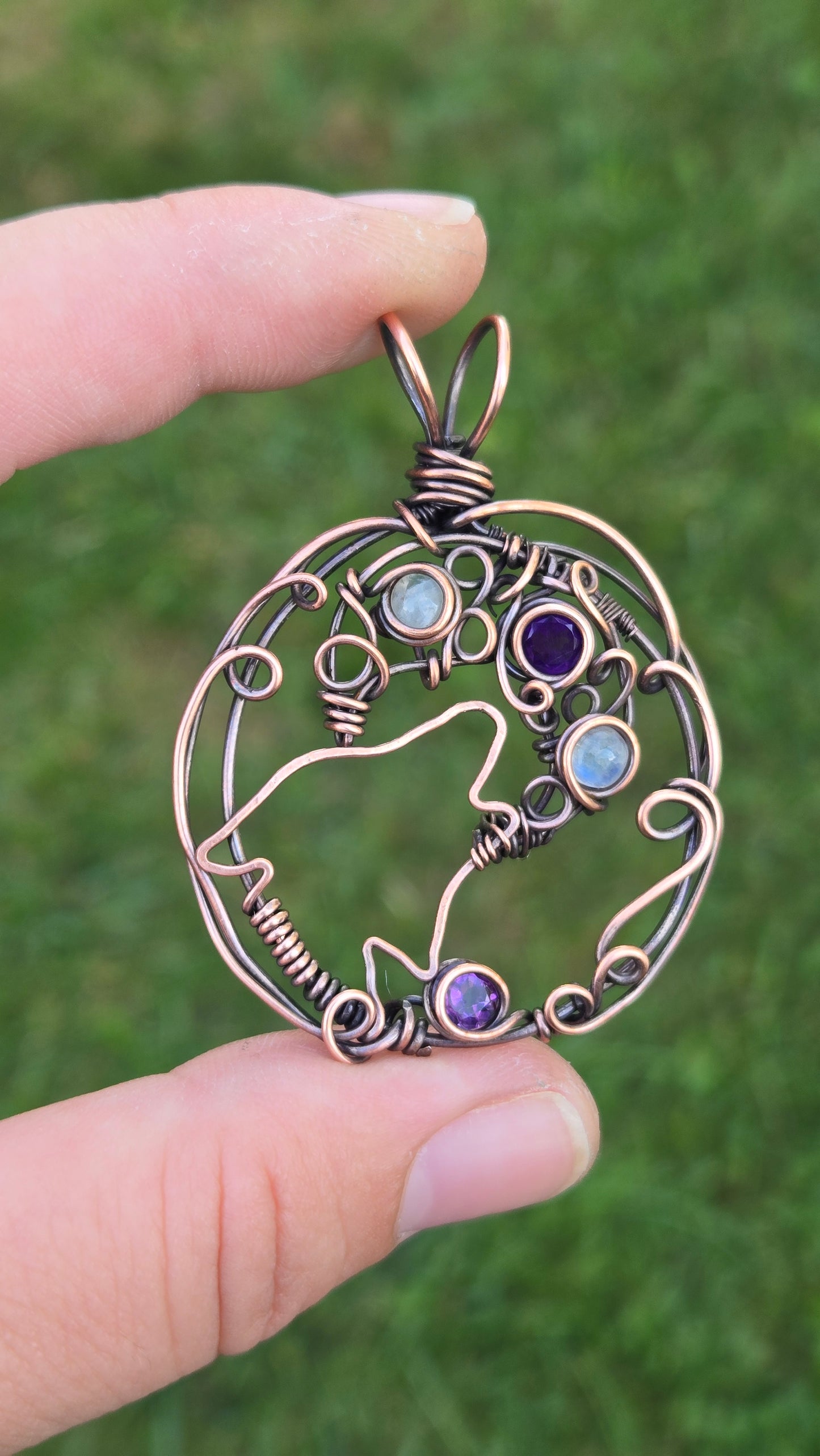 Wolf Wire Wrapped Pendant