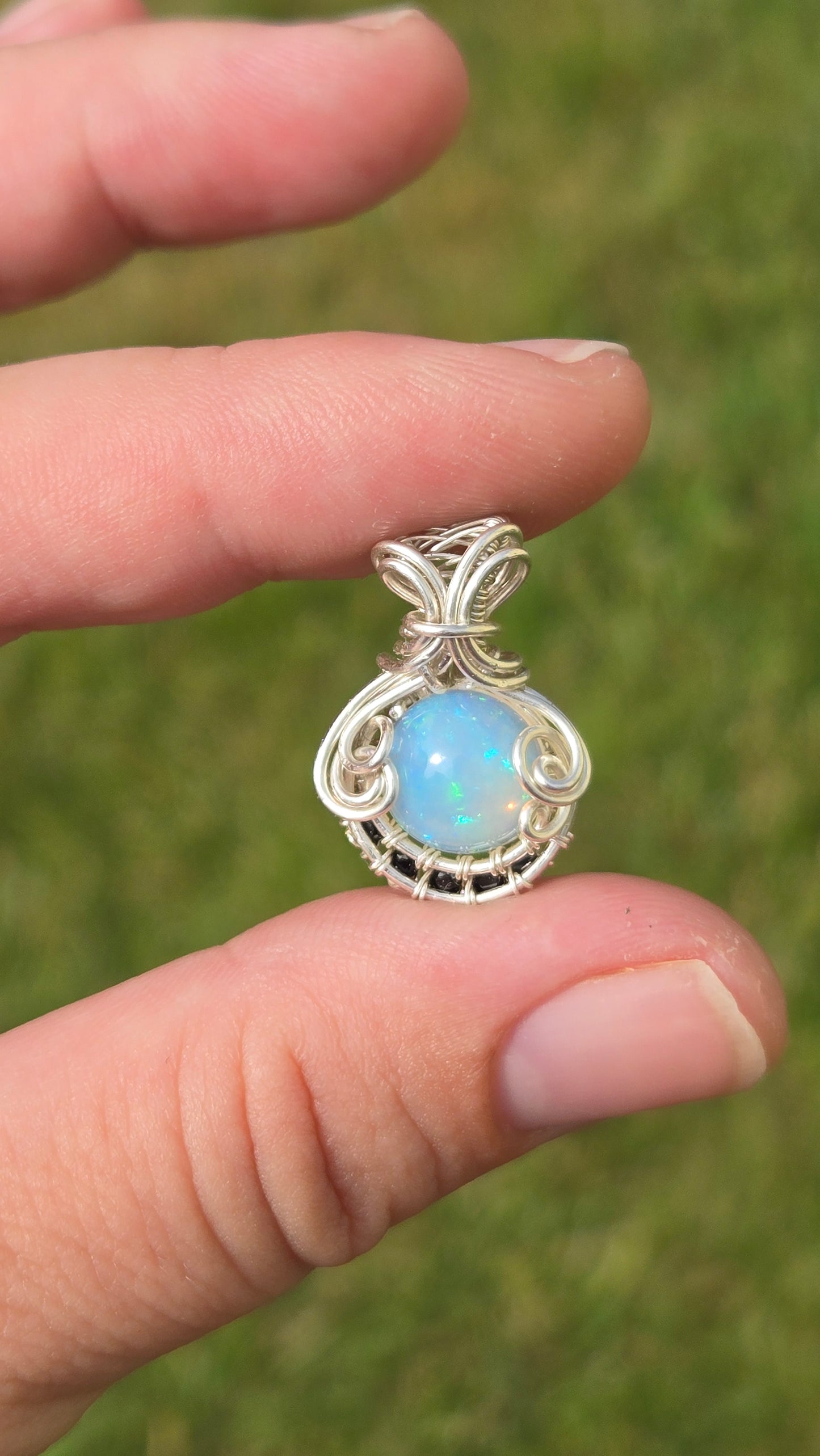Mini Wire-wrapped Pendant