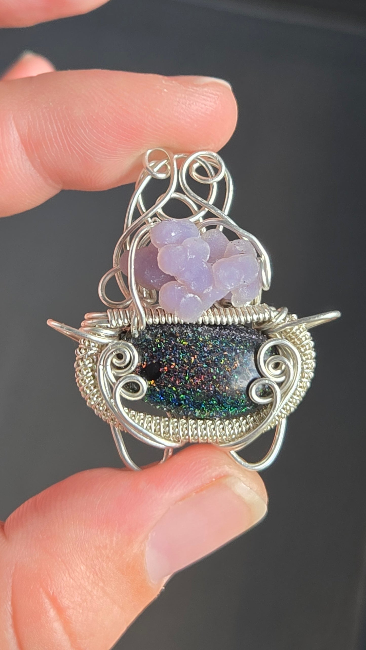 Cauldron Wire Wrapped Pendant