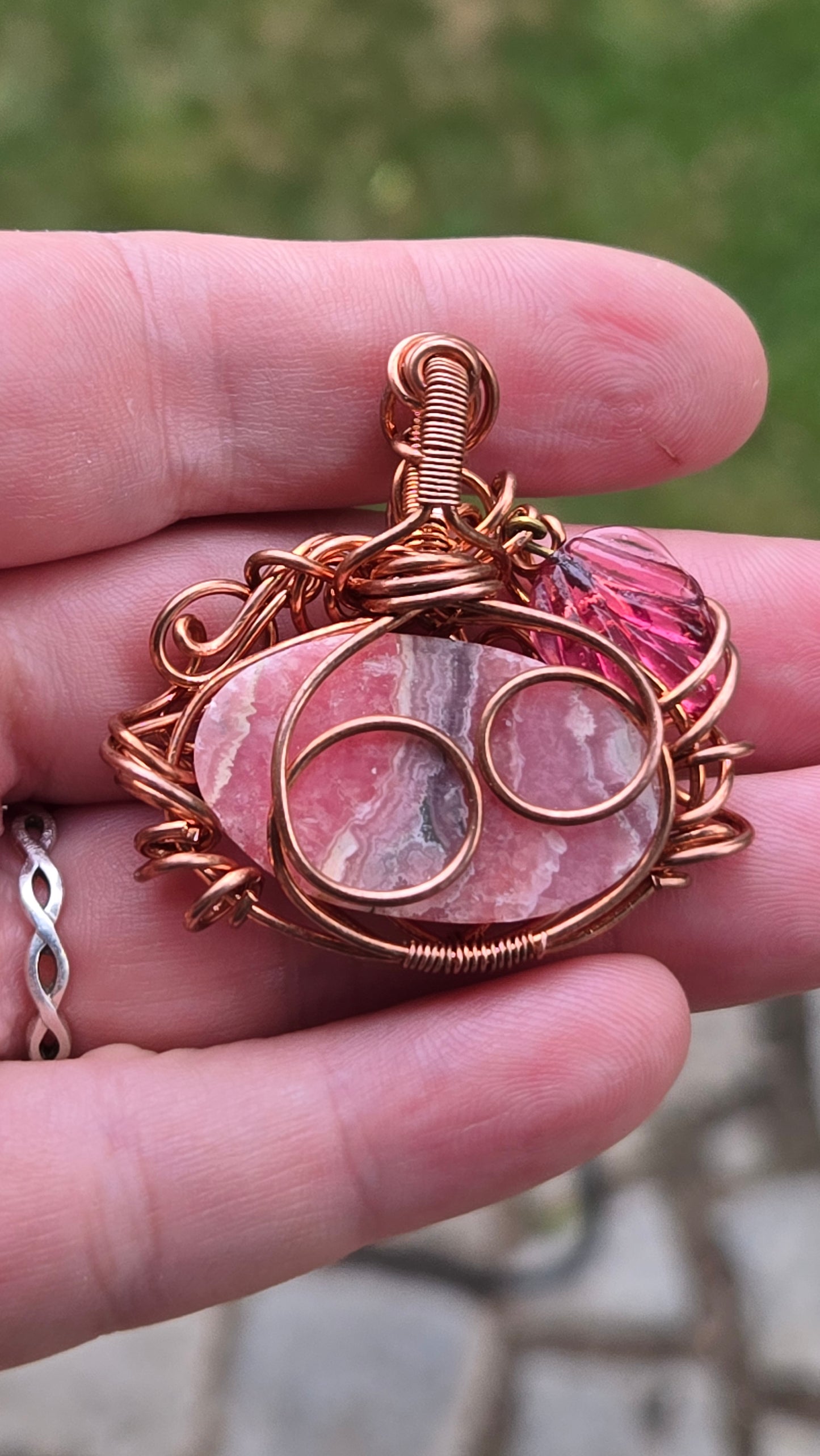 Pumpkin Wire Wrapped Pendant