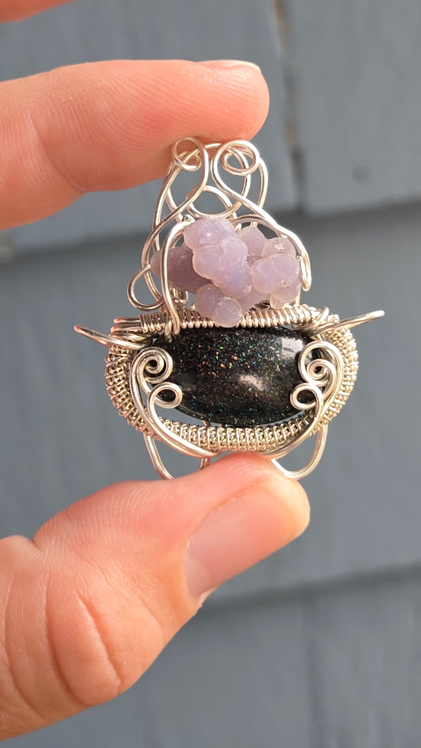 Cauldron Wire Wrapped Pendant