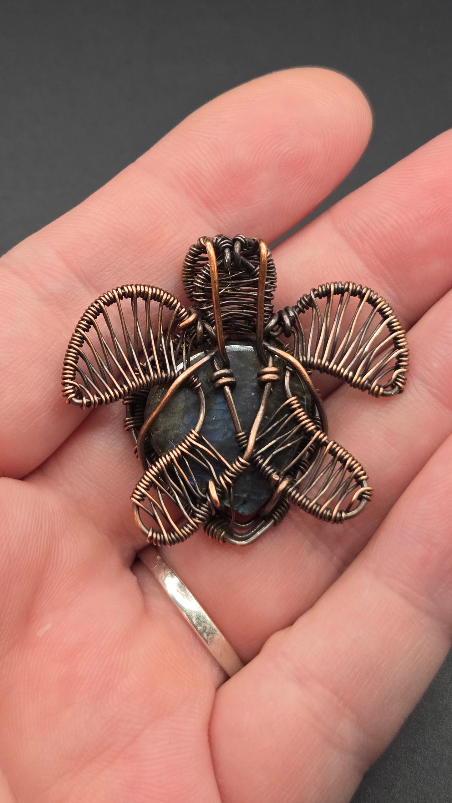 Turtle Wire Wrapped Pendant