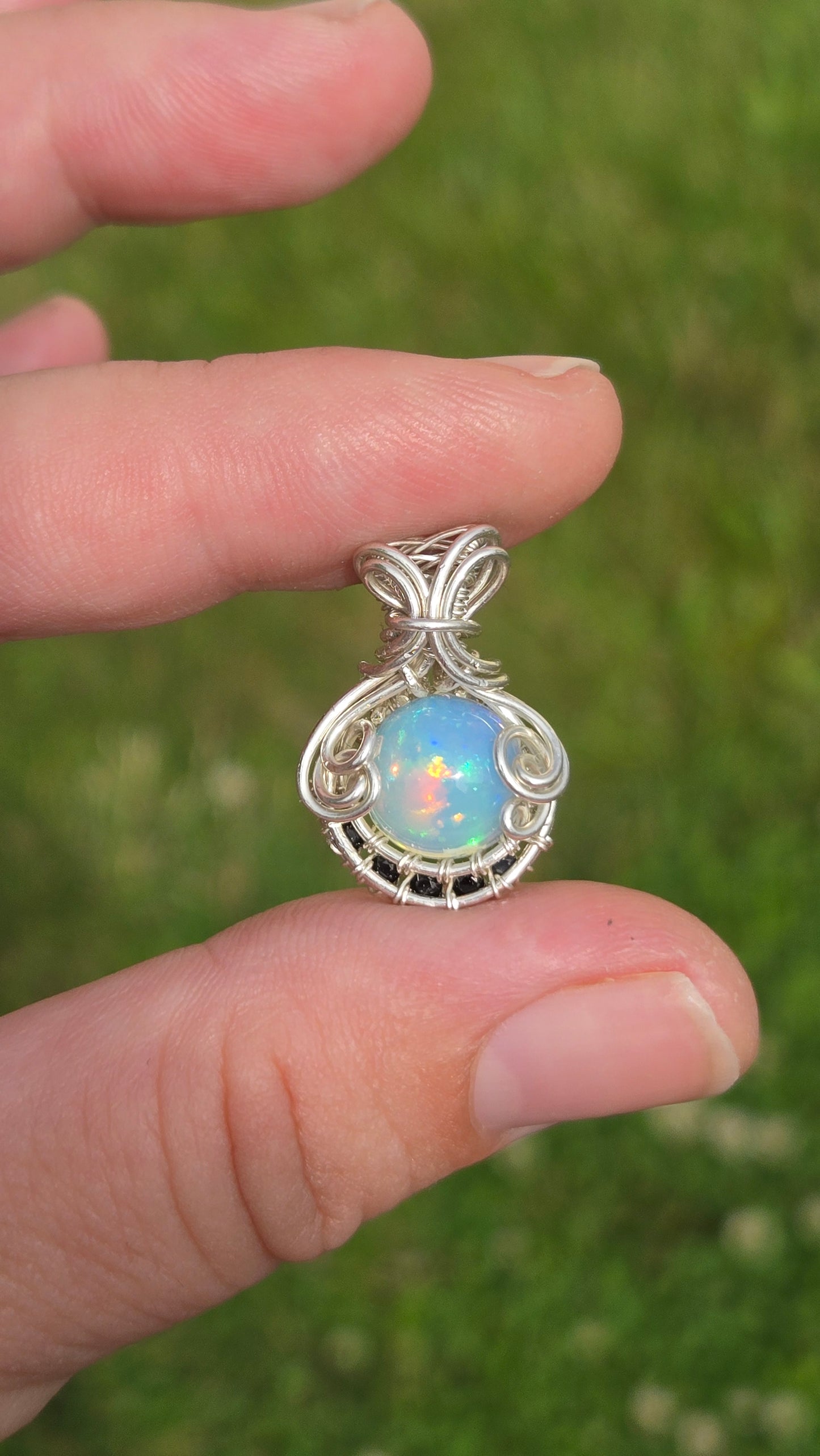 Mini Wire-wrapped Pendant
