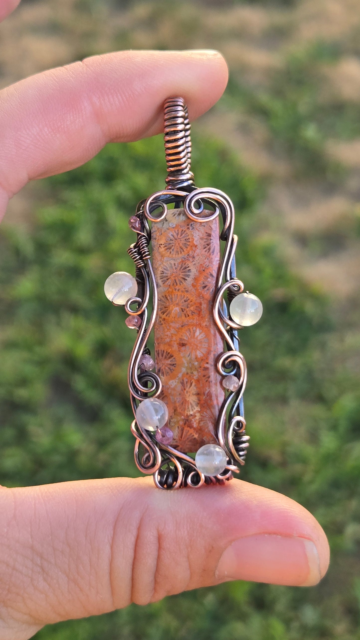 Fit for a Mermaid Wire Wrapped Pendant