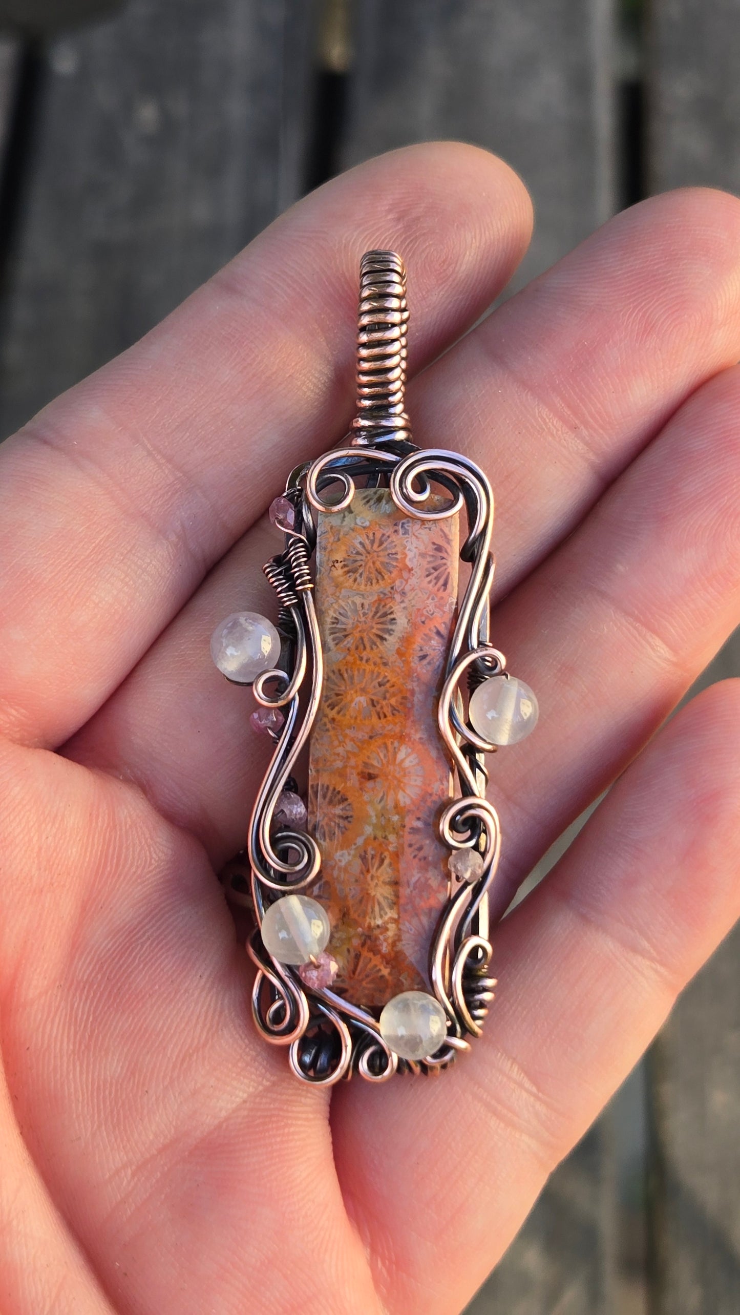 Fit for a Mermaid Wire Wrapped Pendant