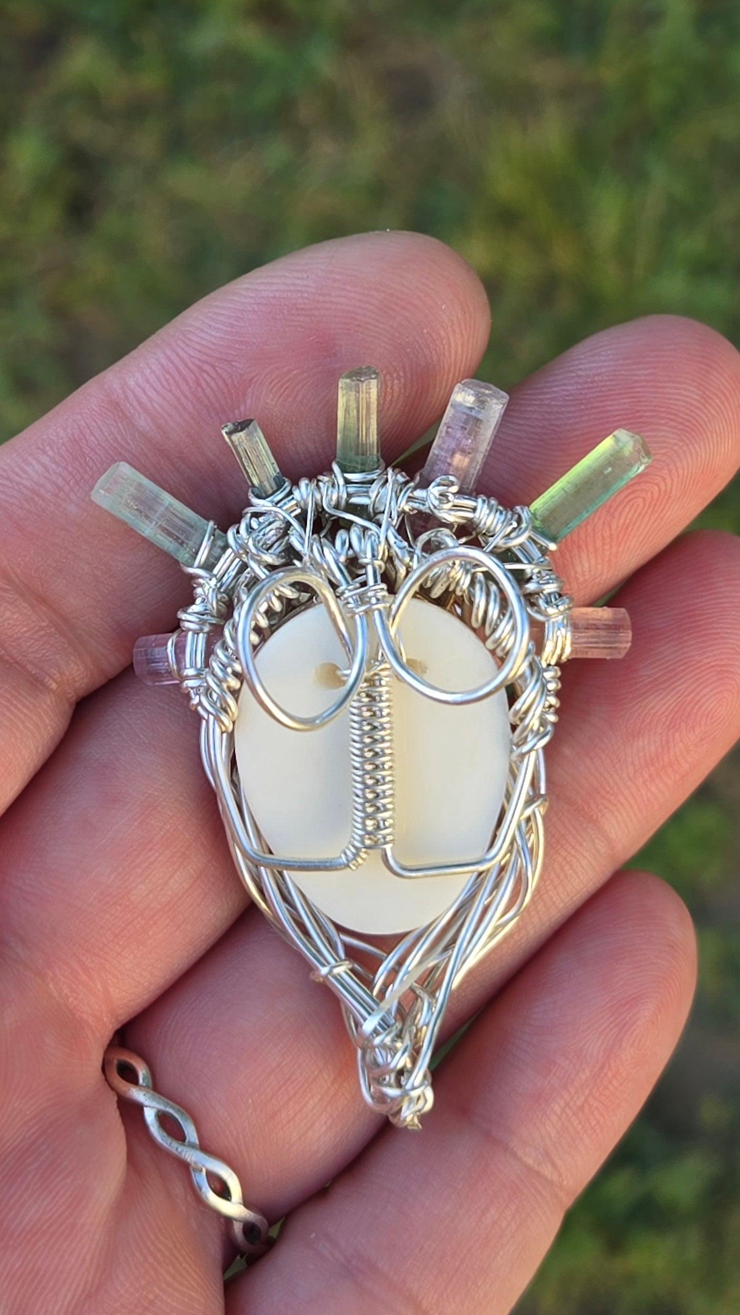 Queen Wire Wrapped Pendant
