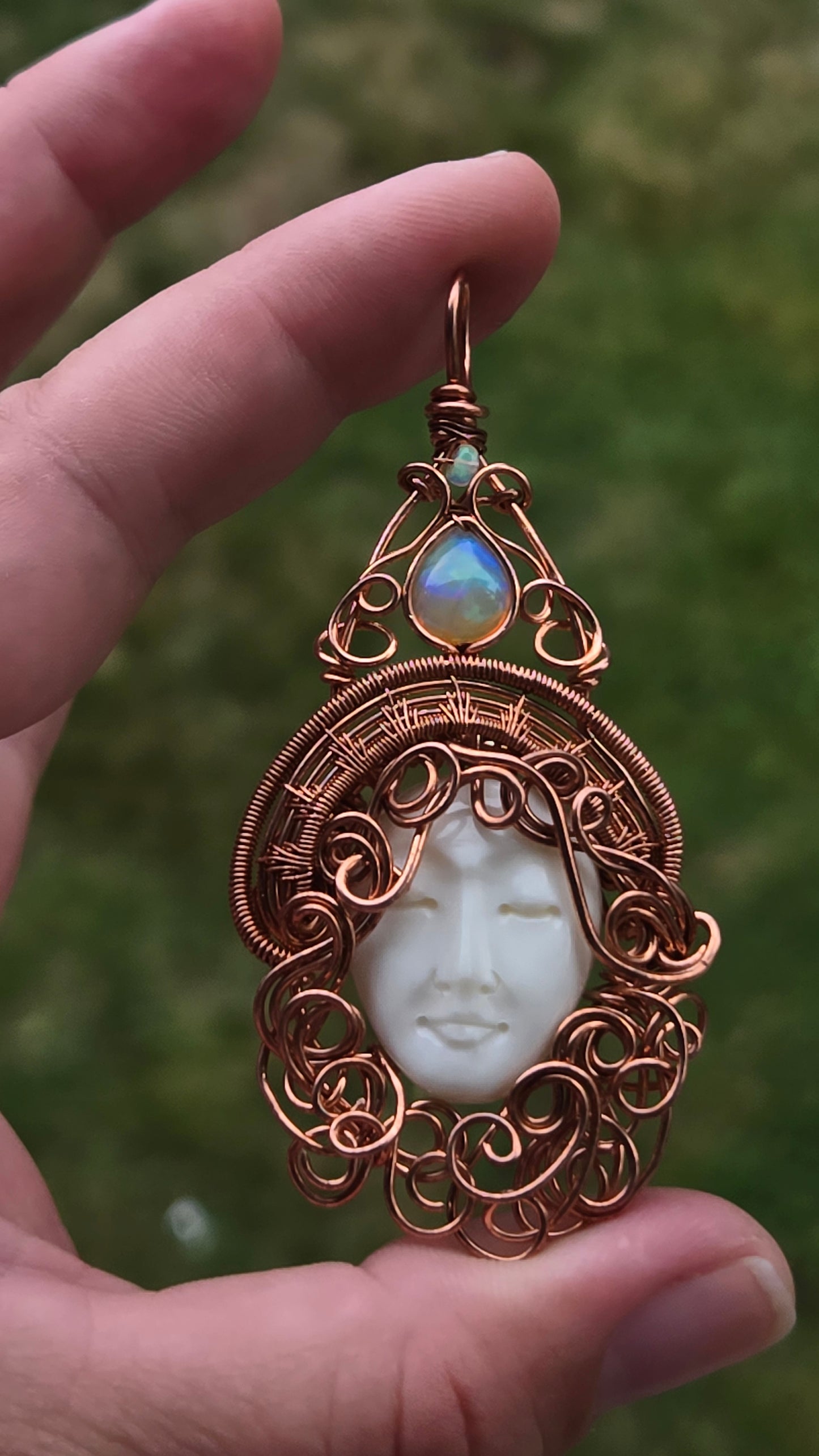 Witch Wire Wrapped Pendant