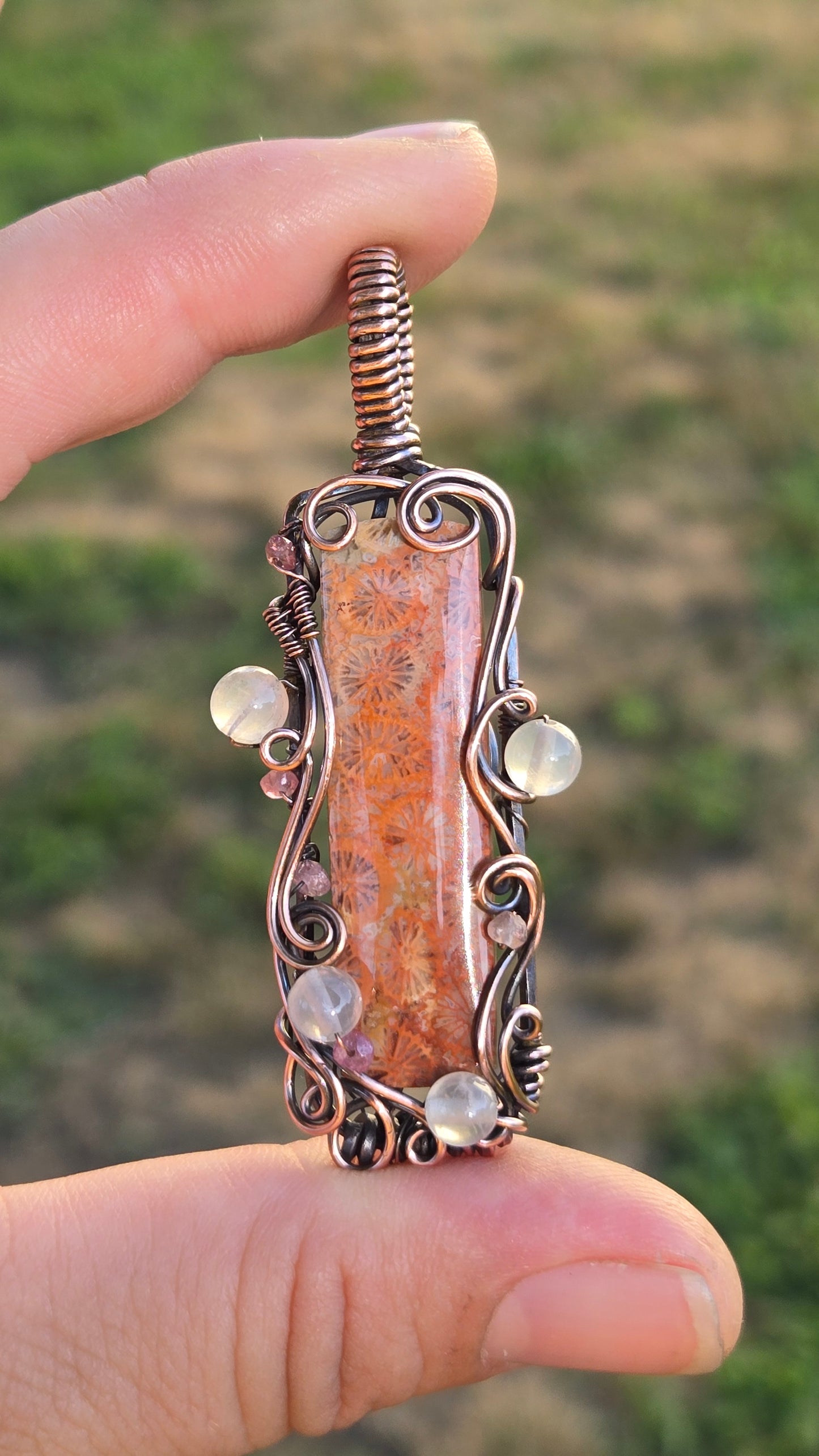 Fit for a Mermaid Wire Wrapped Pendant