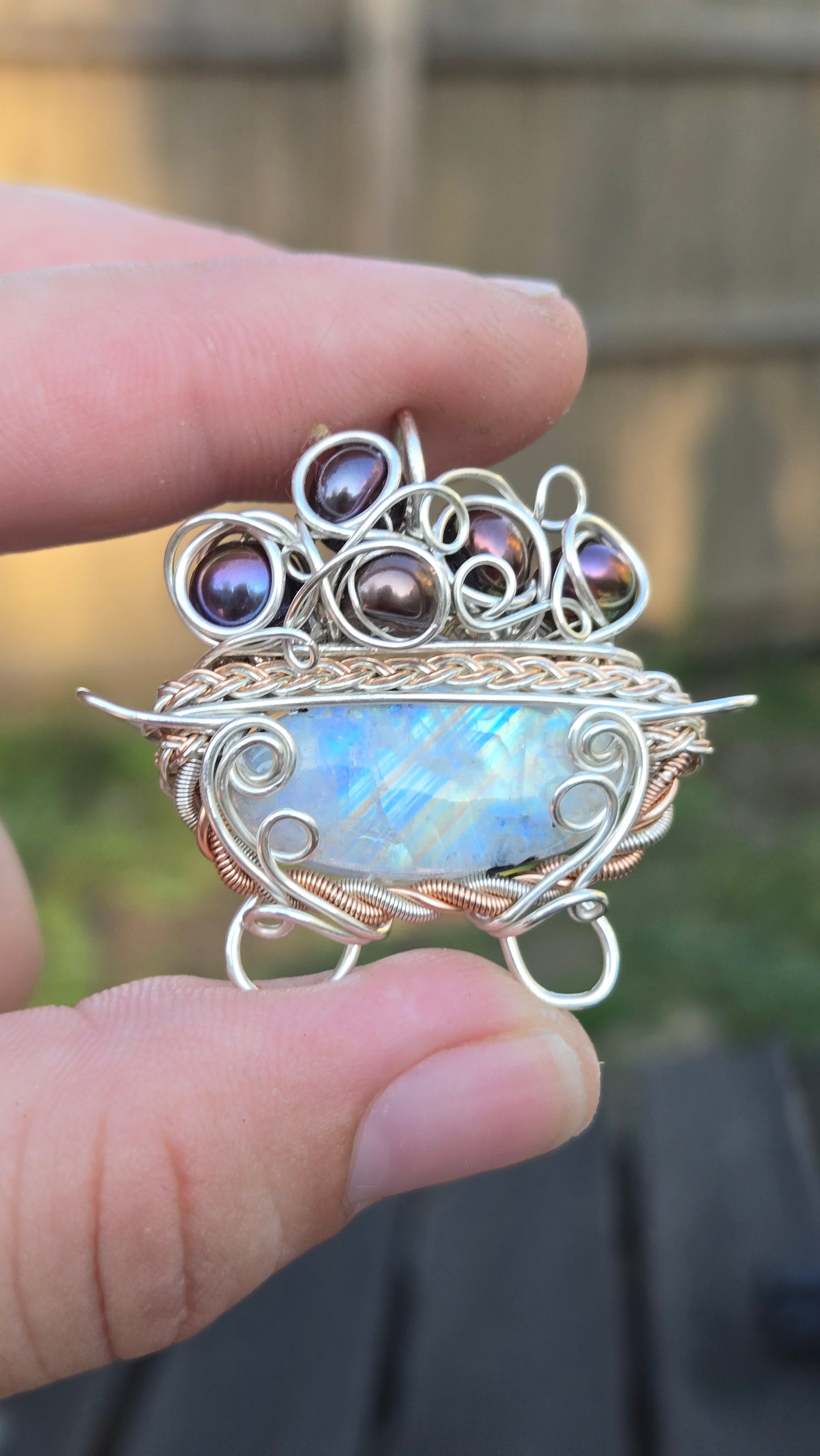 Cauldron Wire Wrapped Pendant