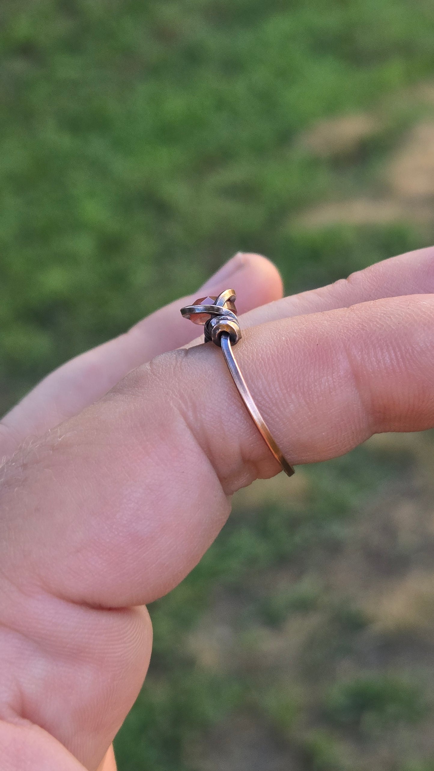Andalusite Wire Wrapped Ring