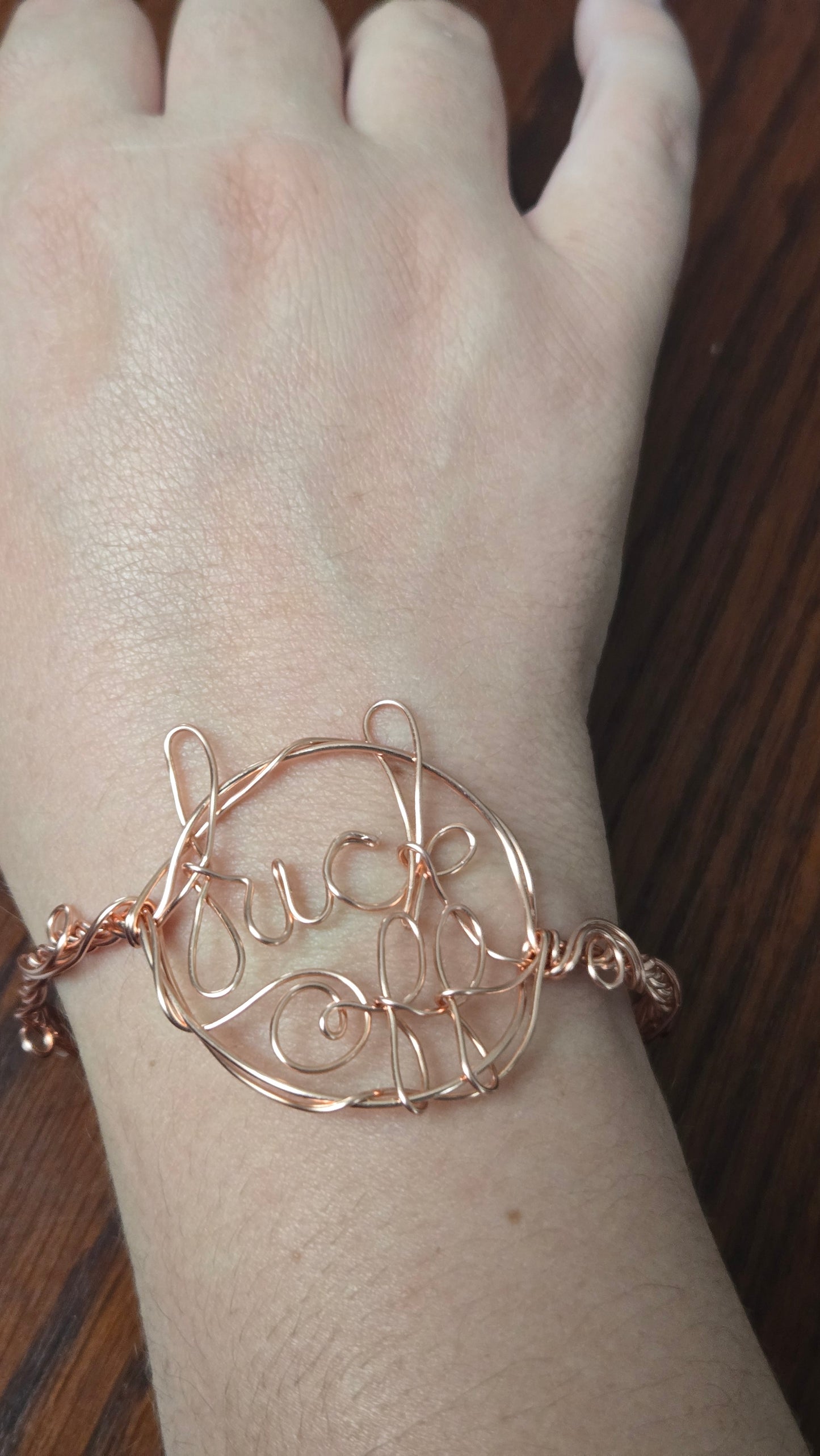 Fck Off Wire Wrapped Cuff