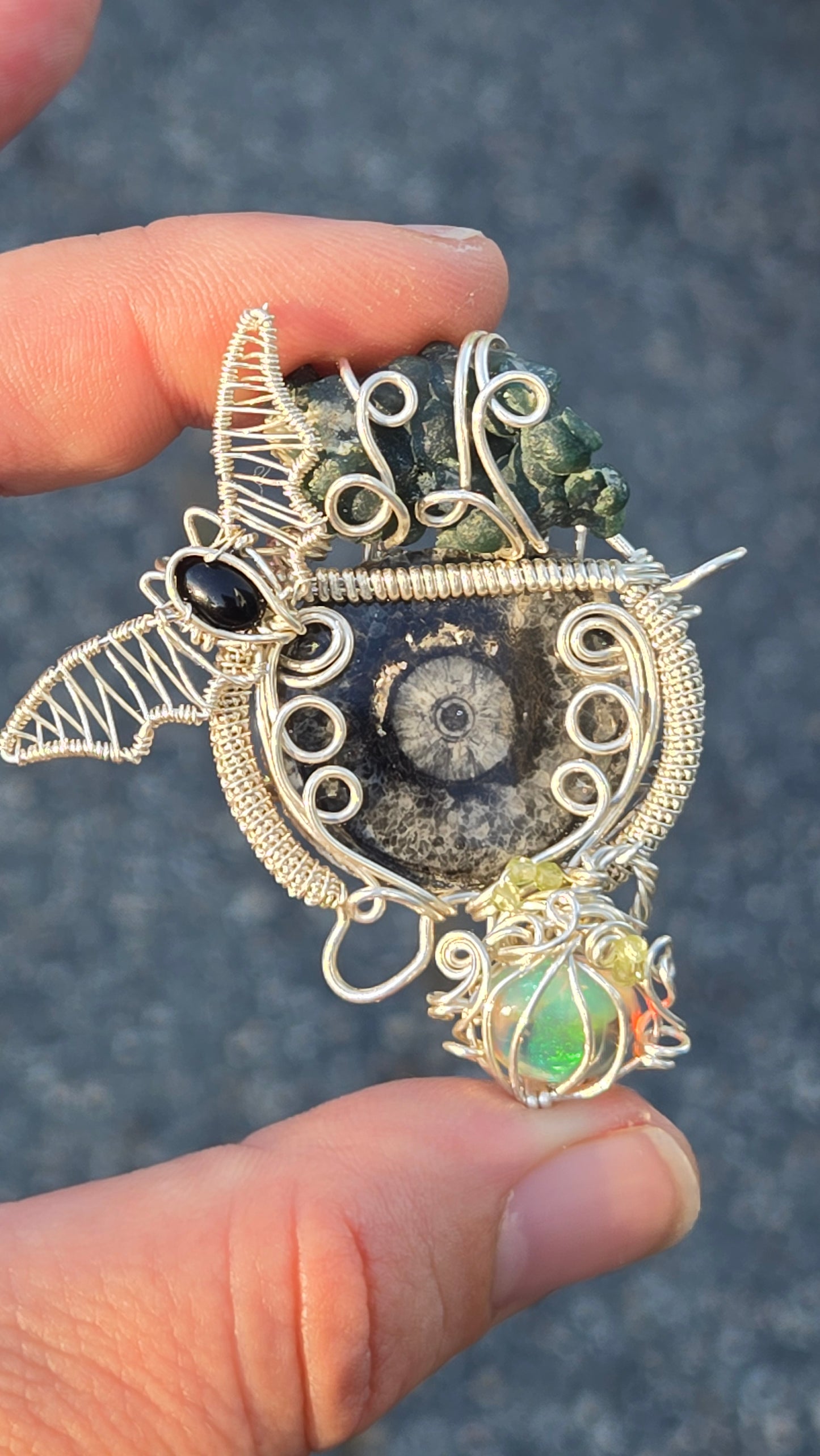 Magical Wire Wrapped Pendant