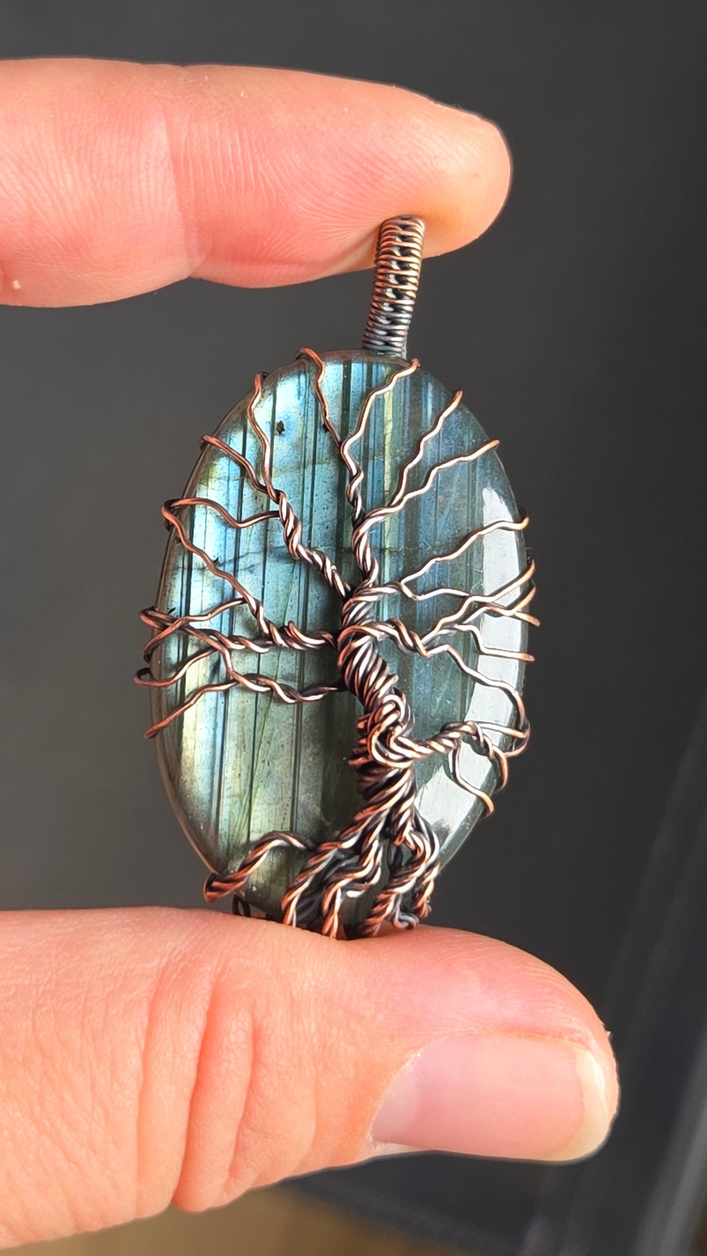 Tree Wire Wrapped Pendant