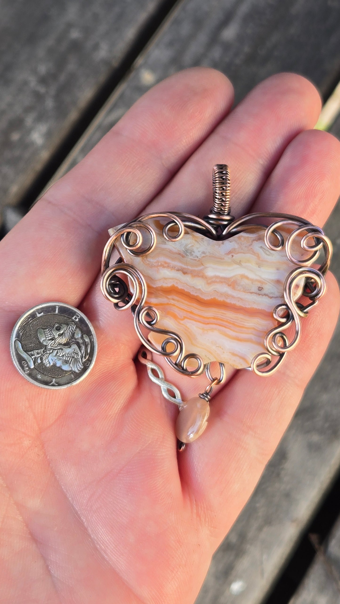 Butterfly Wire Wrapped Pendant
