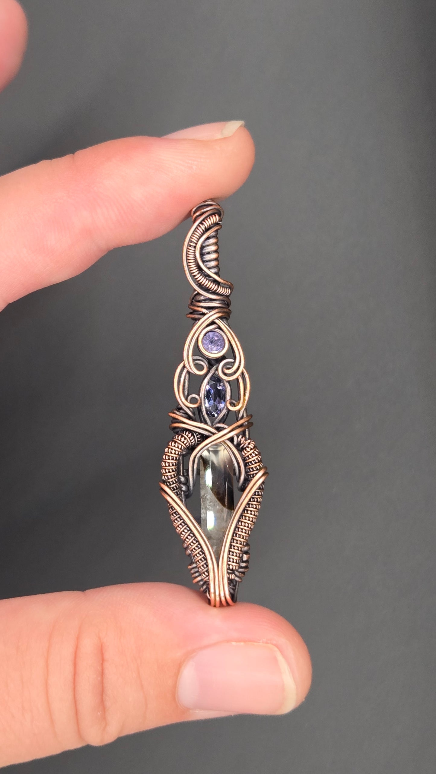Cascade Wire Wrapped Pendant