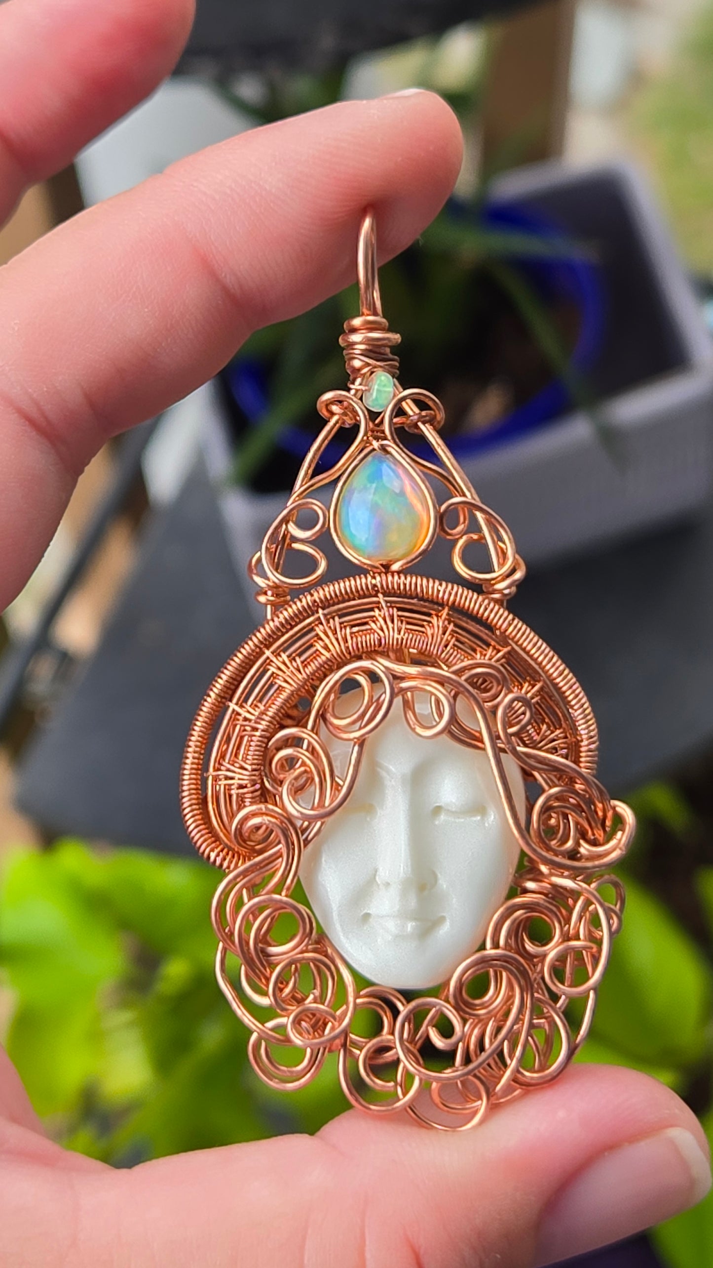 Witch Wire Wrapped Pendant
