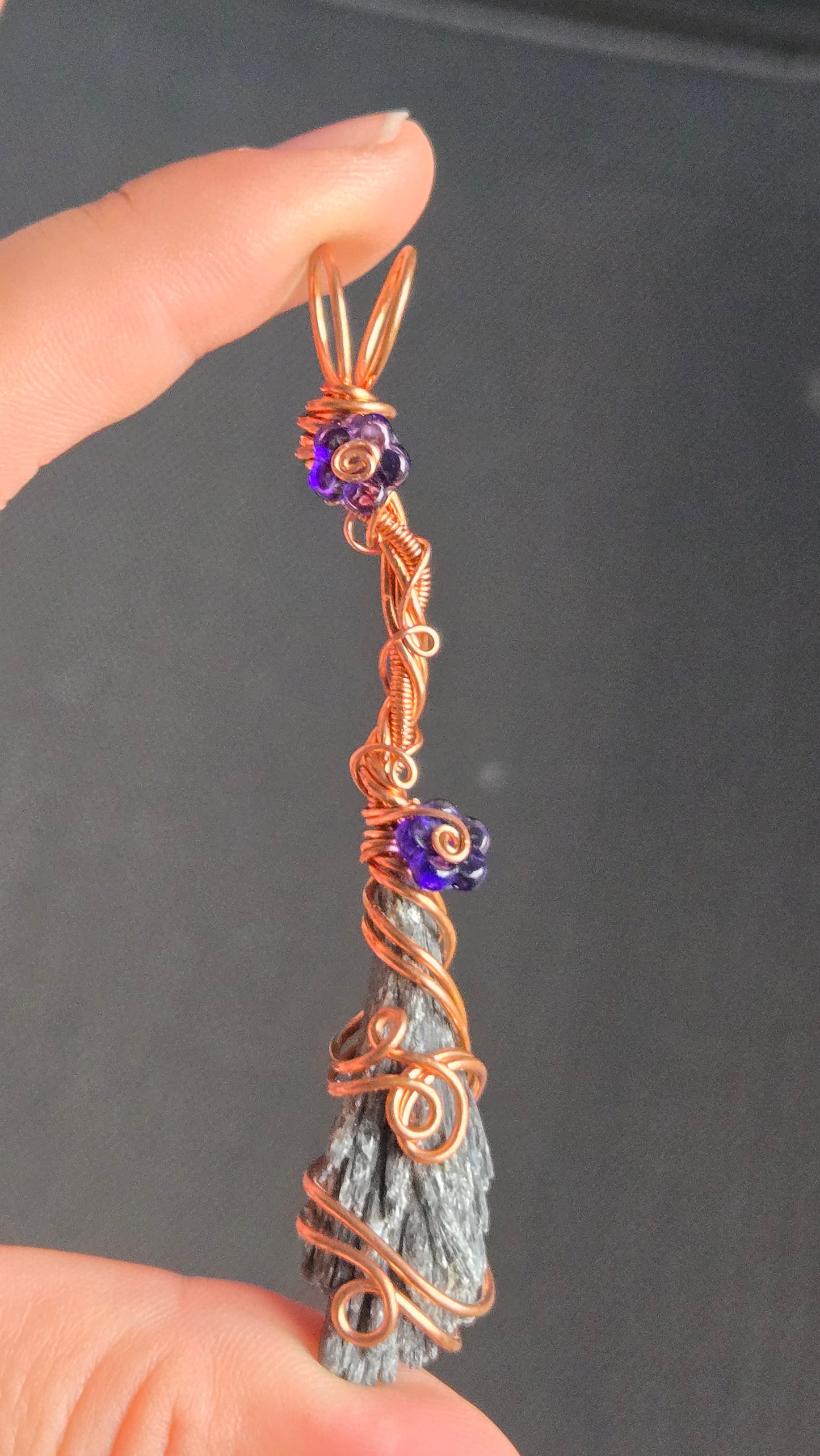 Witches Broom Wire Wrapped Pendant