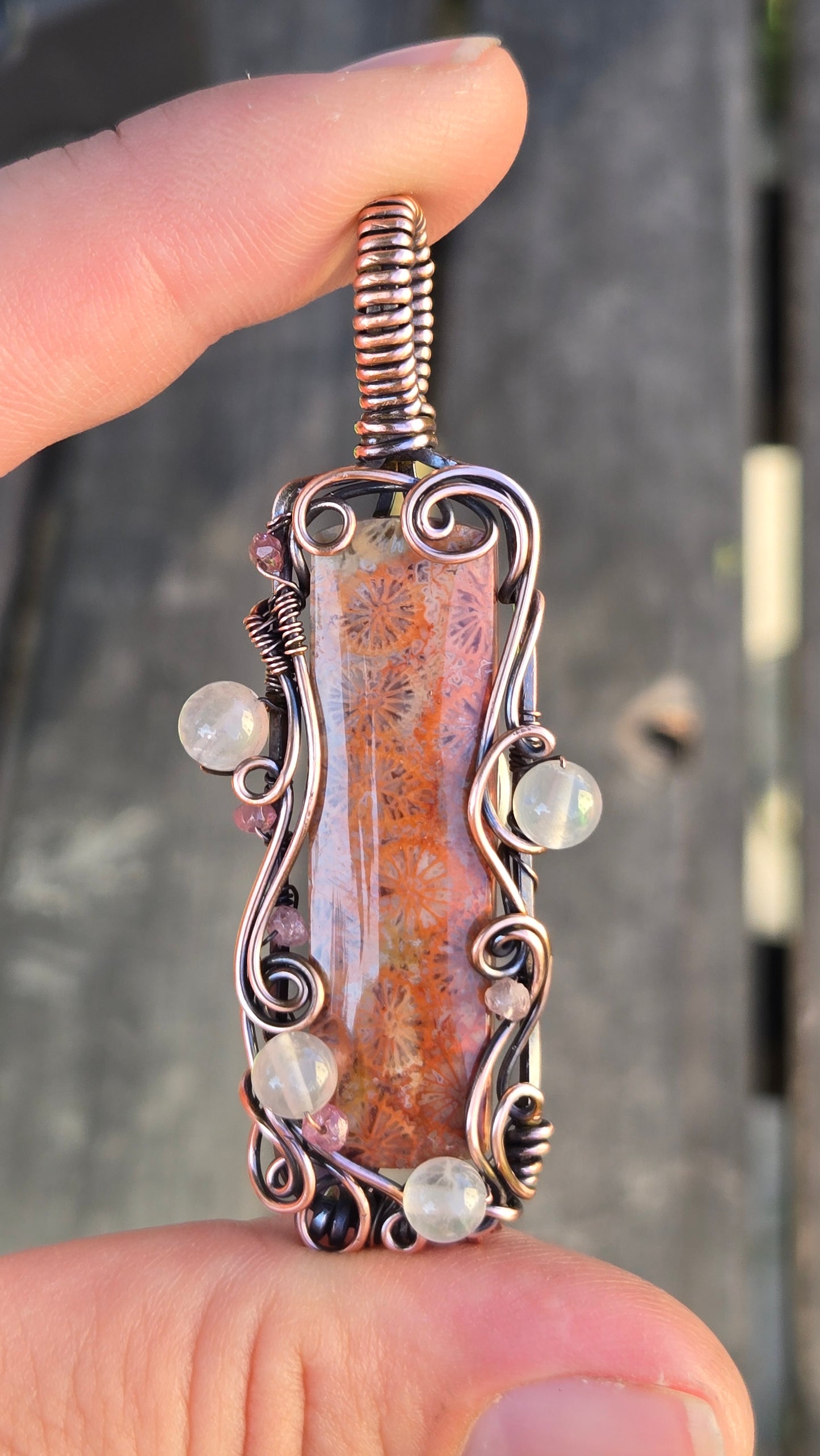 Fit for a Mermaid Wire Wrapped Pendant