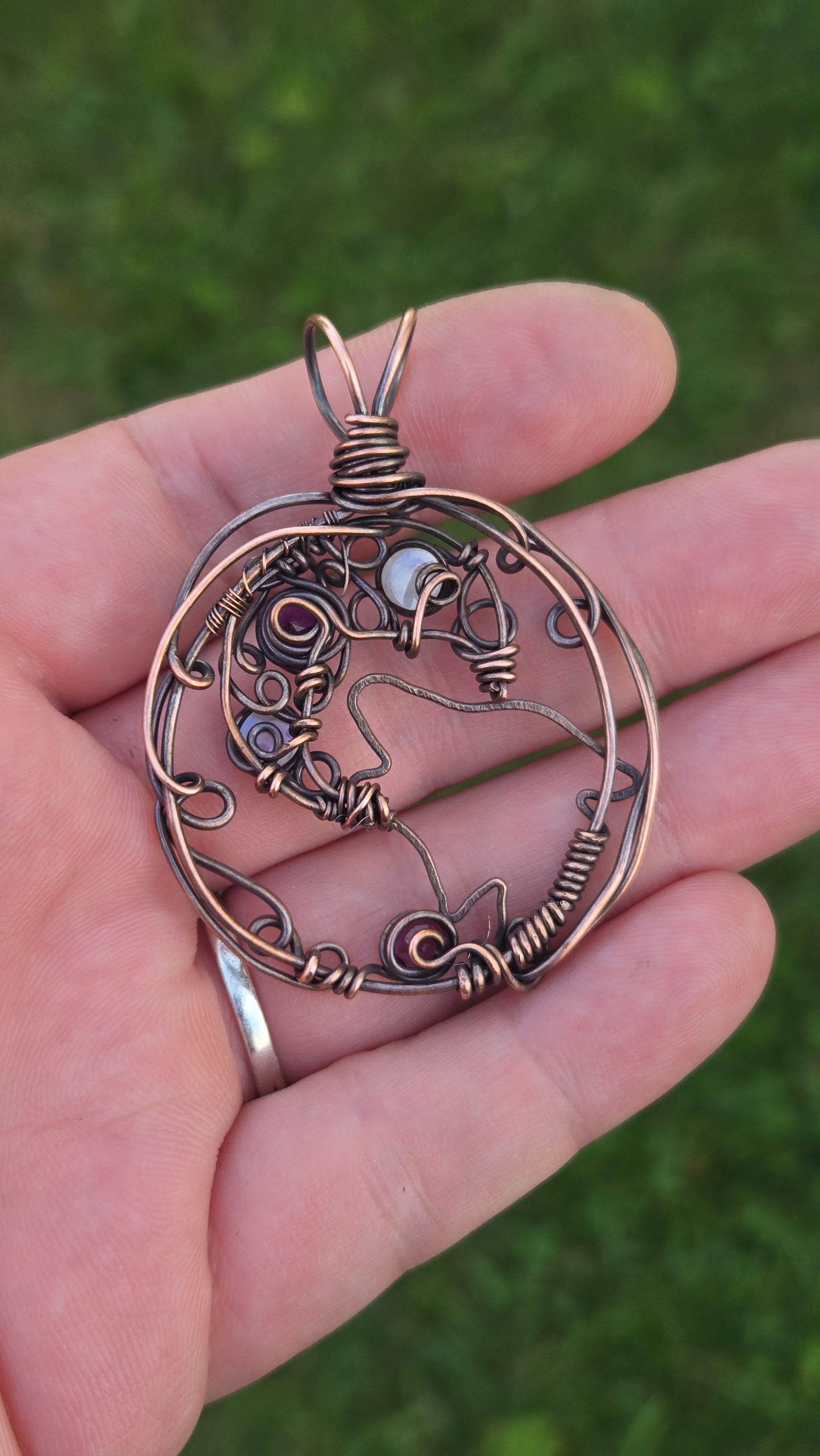 Wolf Wire Wrapped Pendant