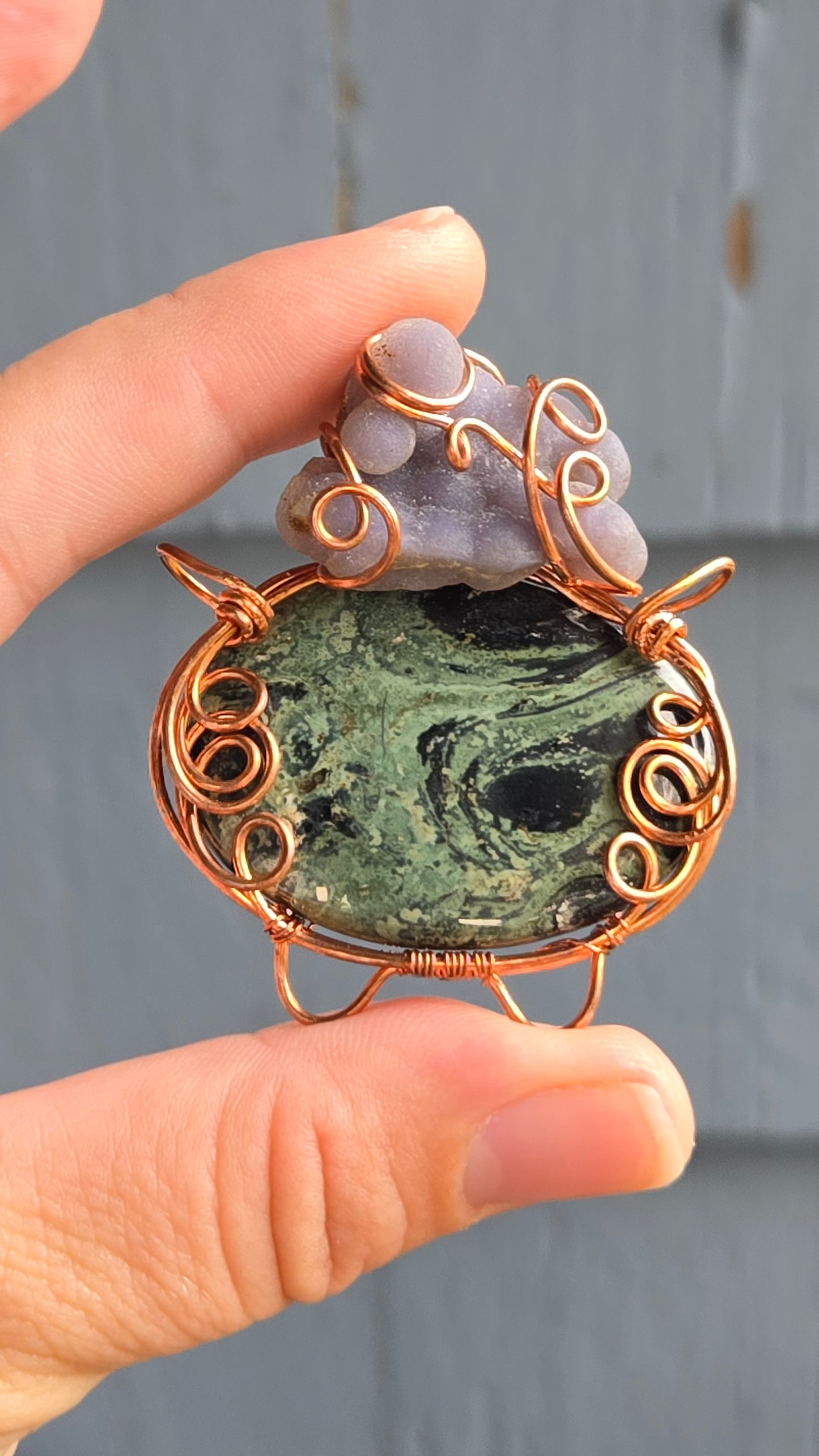Cauldron Wire Wrapped Pendant